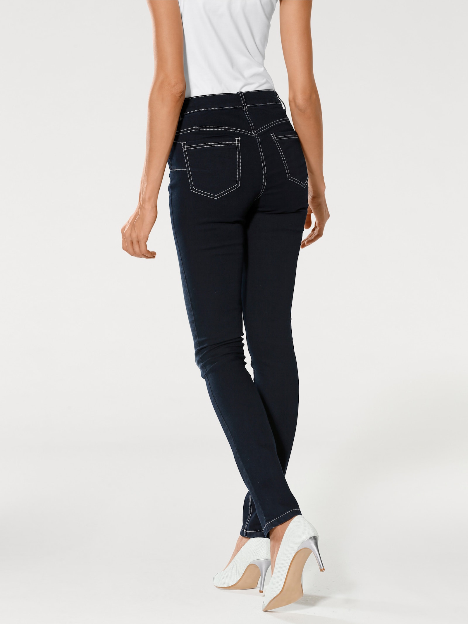 heine Skinny Jeans im Used-Look - dark used