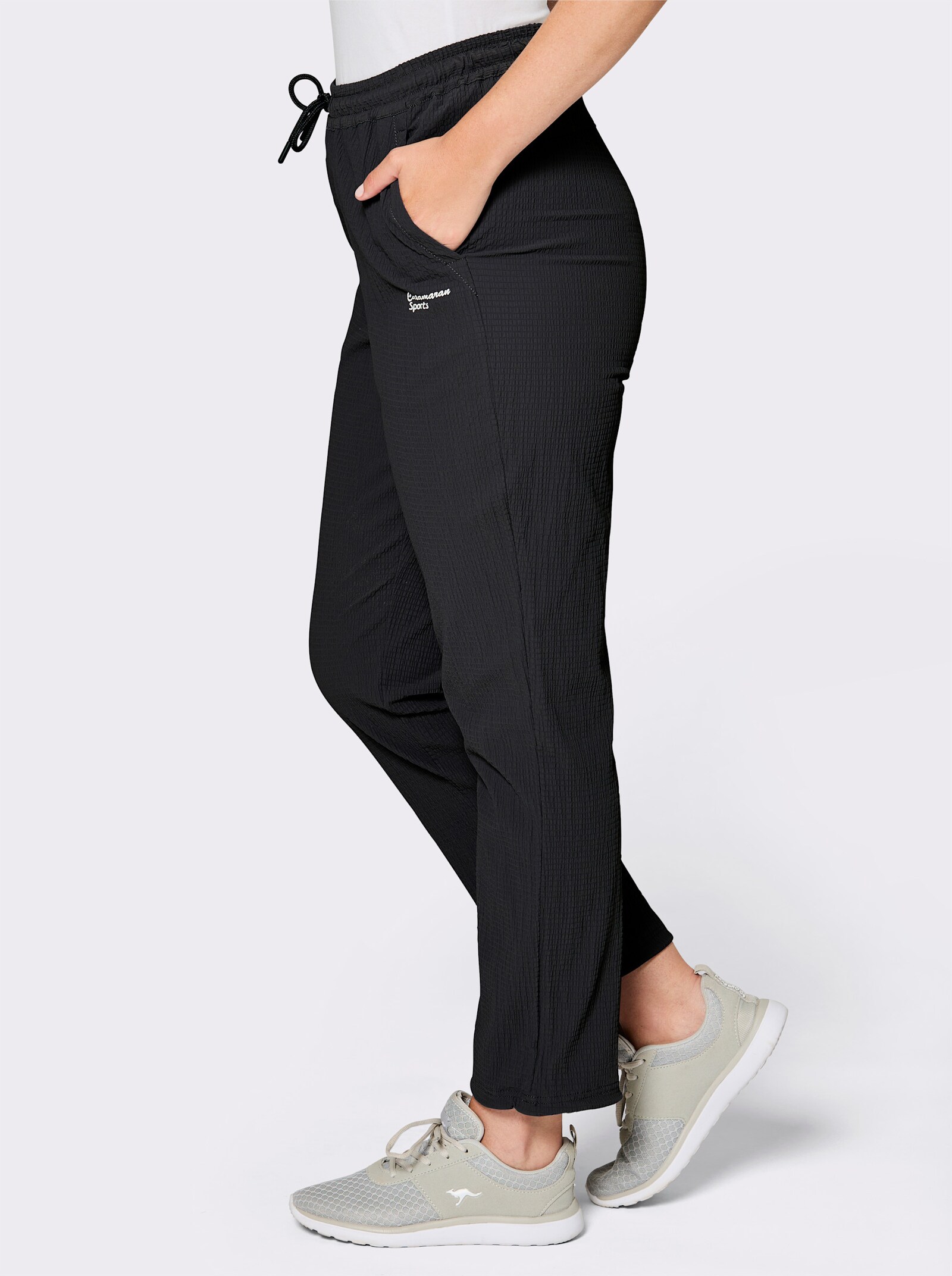 Catamaran Sports Funktionshose mit weitenverstellbarem Beinabschluss - schwarz