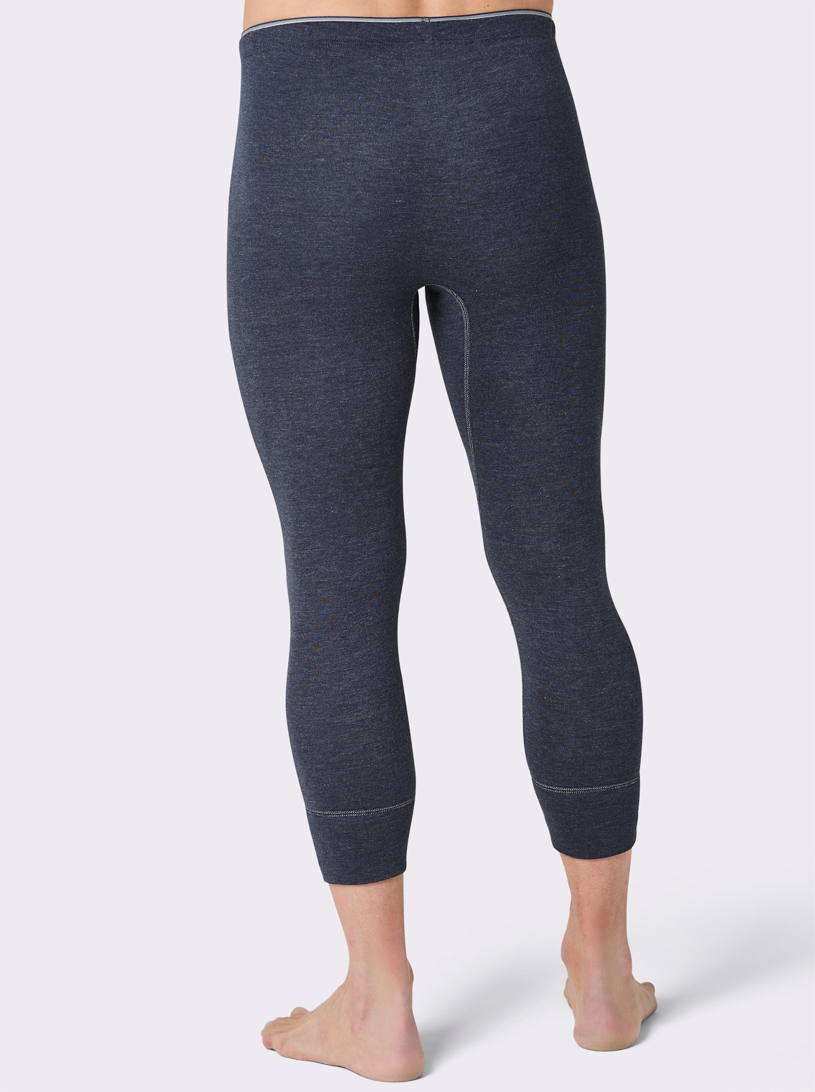 3/4 Unterhose - marine-geringelt