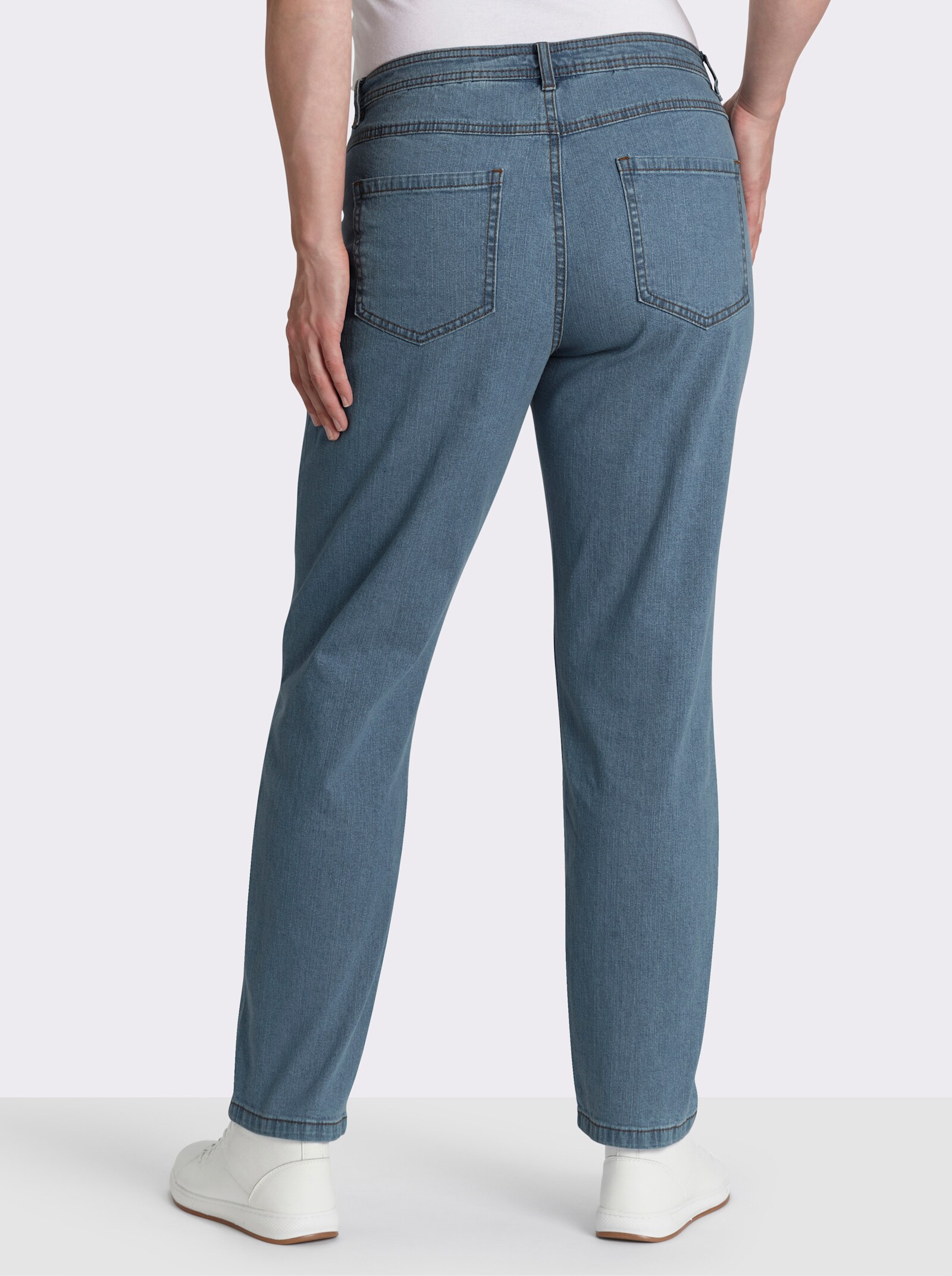 5-Pocket-Jeans mit schmalen Beinen - blue-bleached