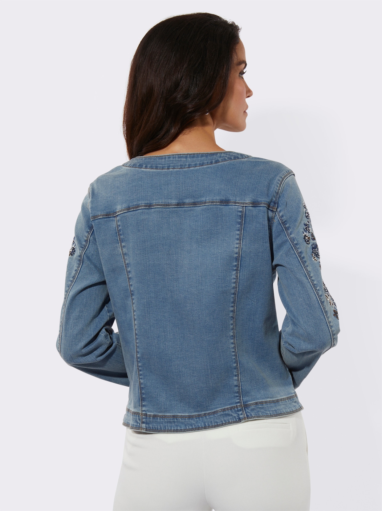 Jeansblazer - blue-bleached