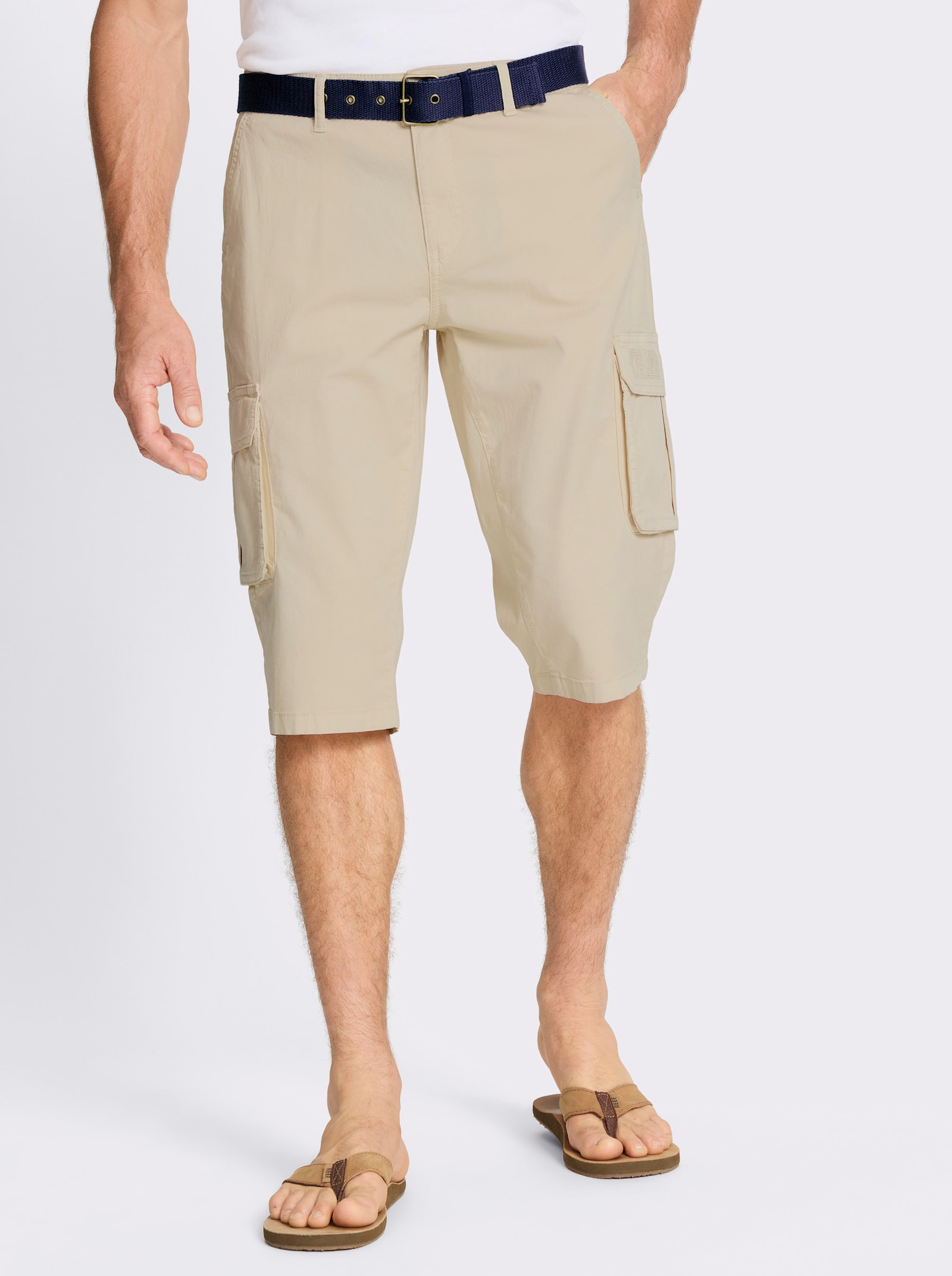 Bermudas in Twill-Qualität - sand