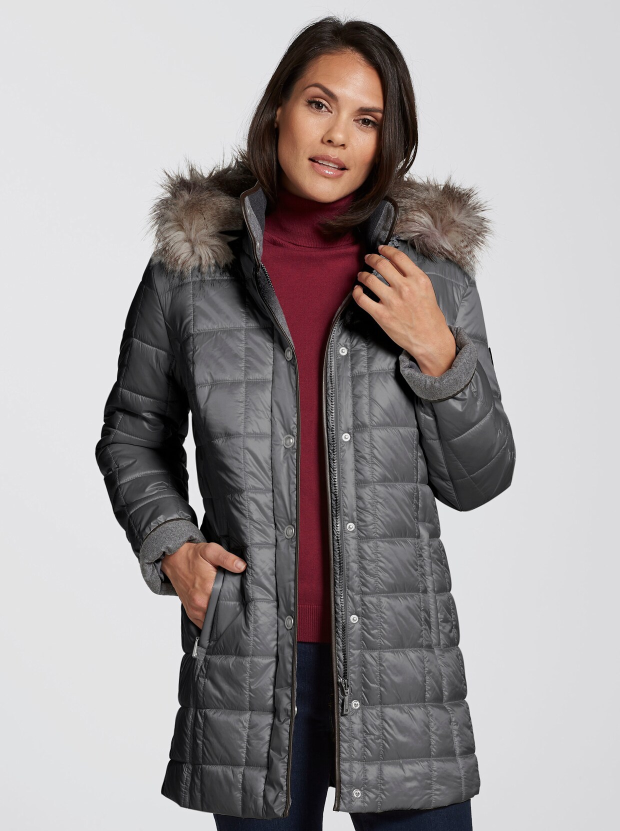 Steppjacke - grau