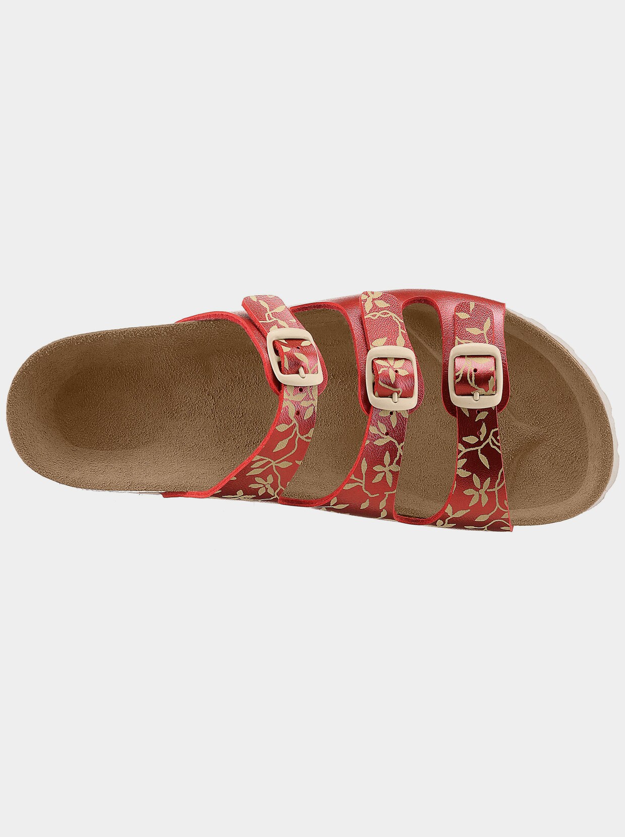 Bio Time slippers - rood geprint