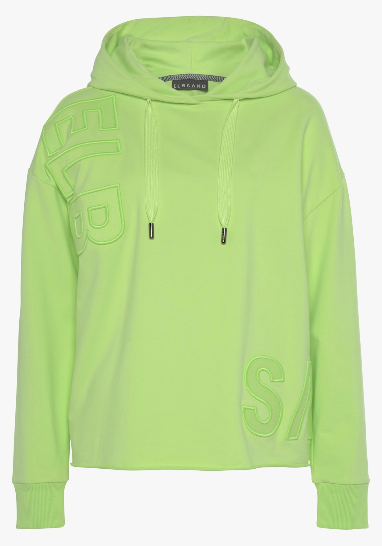 Elbsand Sweatshirt à capuche - citron vert