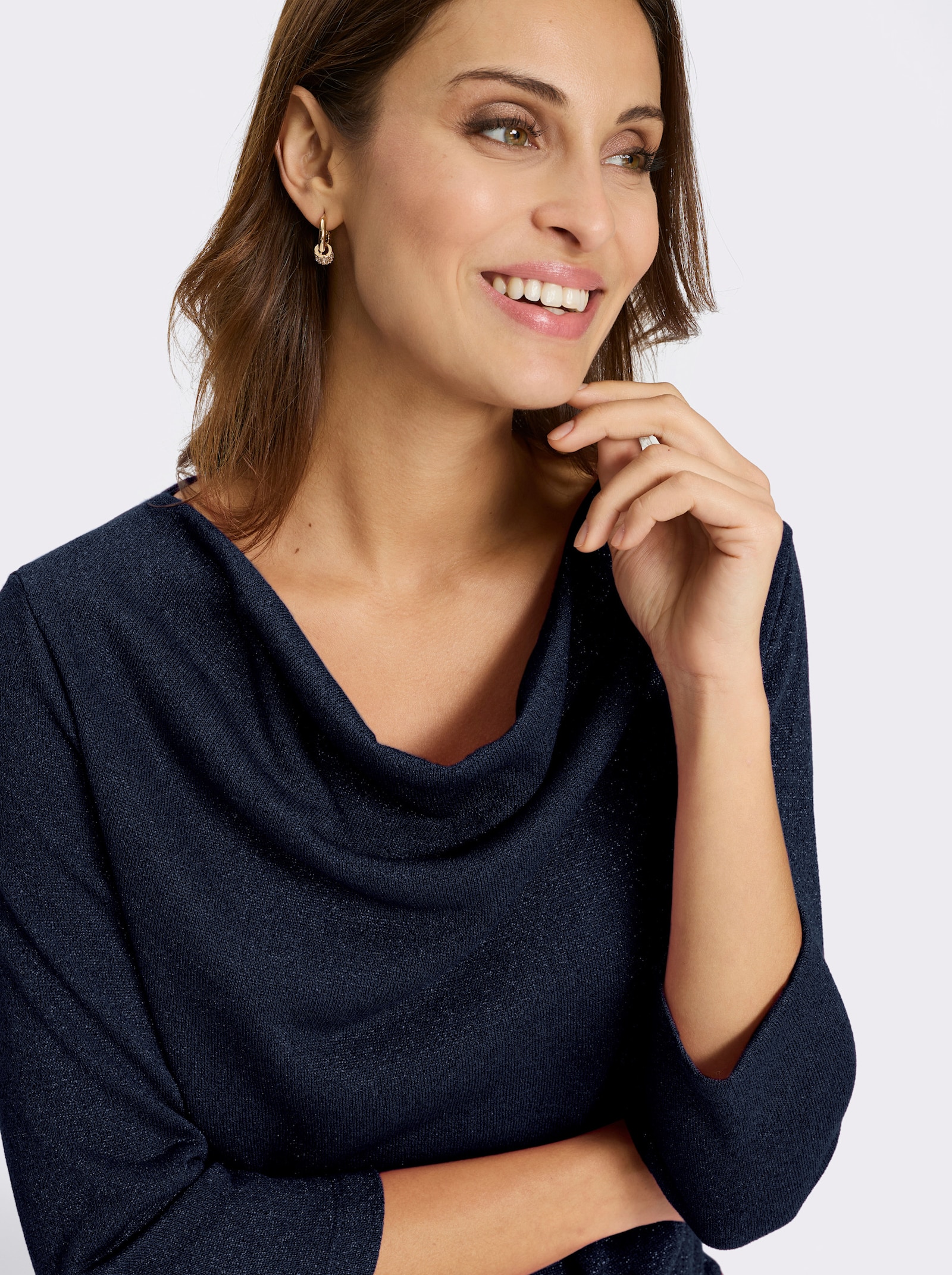 Wasserfallshirt - marine