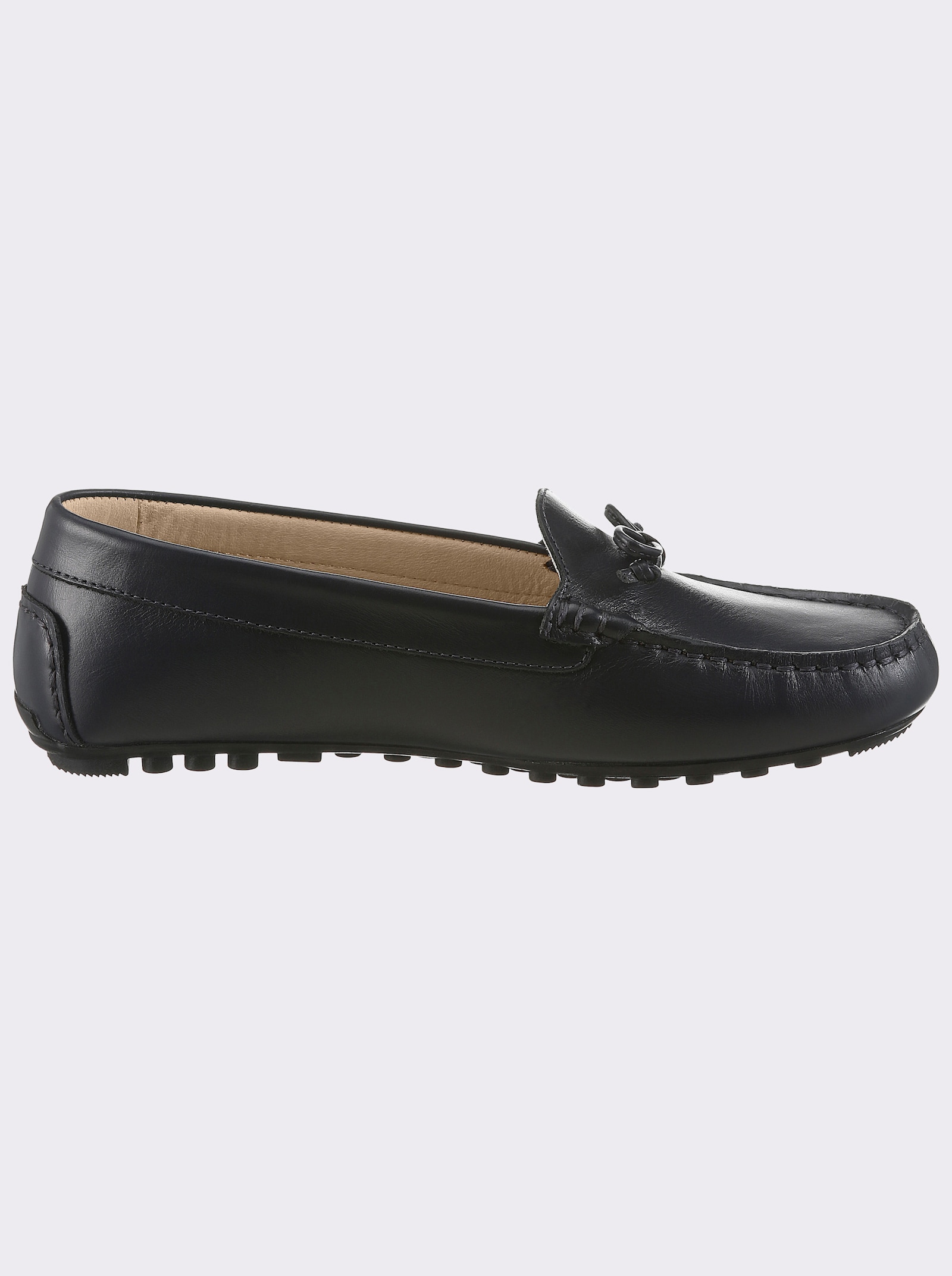 airsoft modern+ Slipper mit Dekor-Schleife - marine