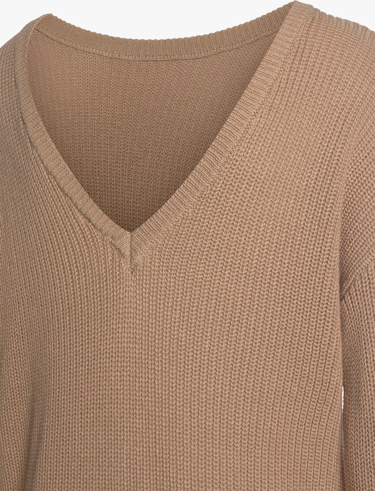 LASCANA Strickpullover - camelfarben