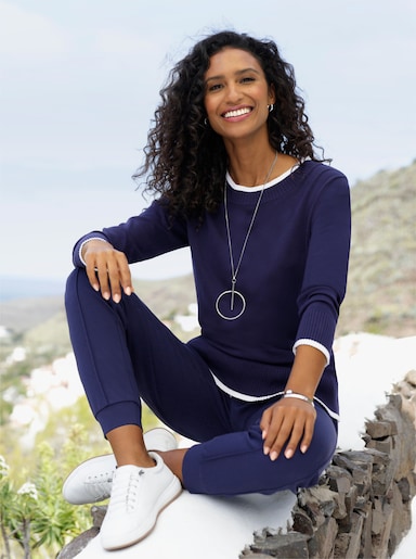 heine Feinstrickpullover - marine