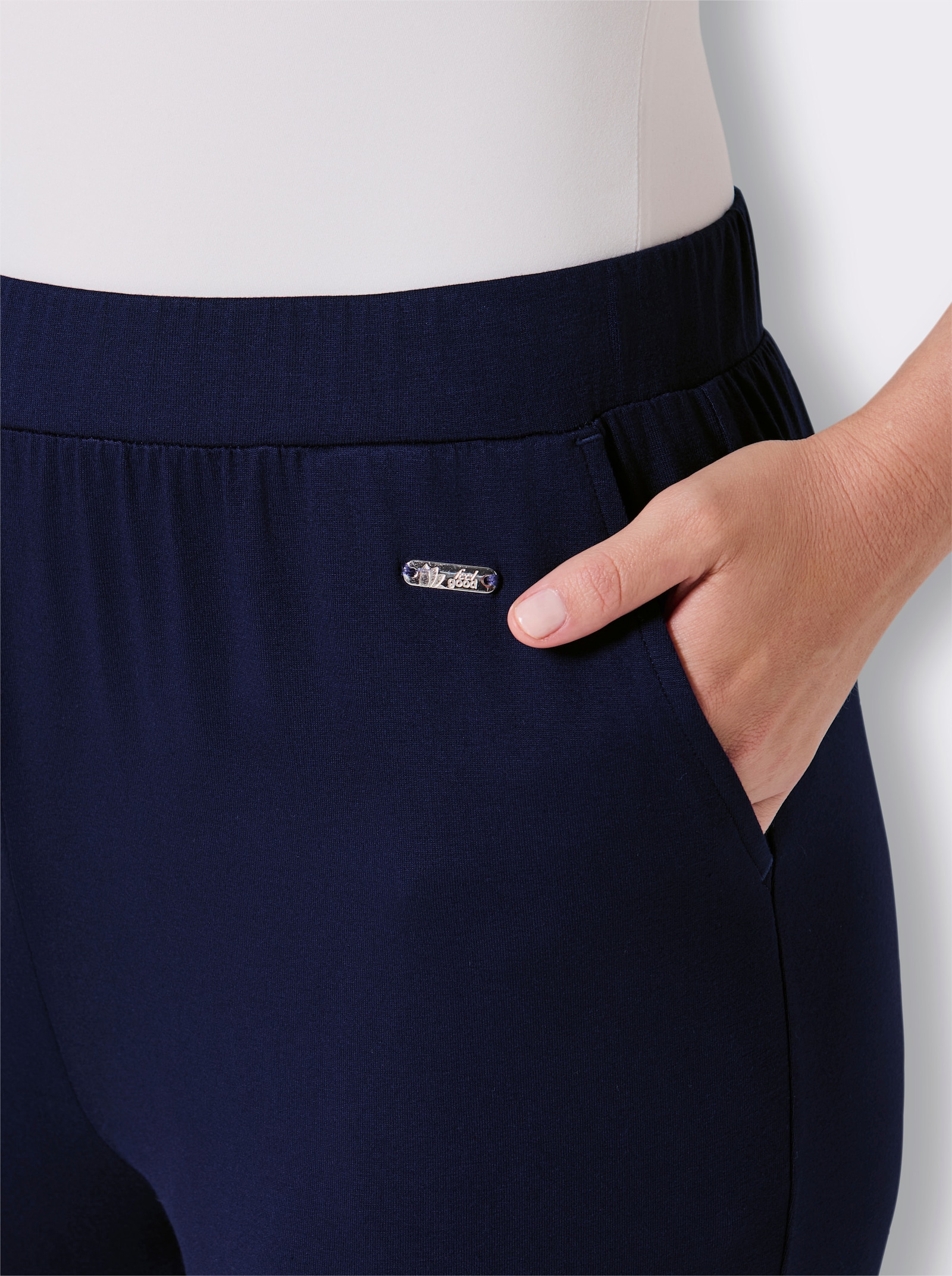 feel good Jogginghose aus Viskose-Mix - marine