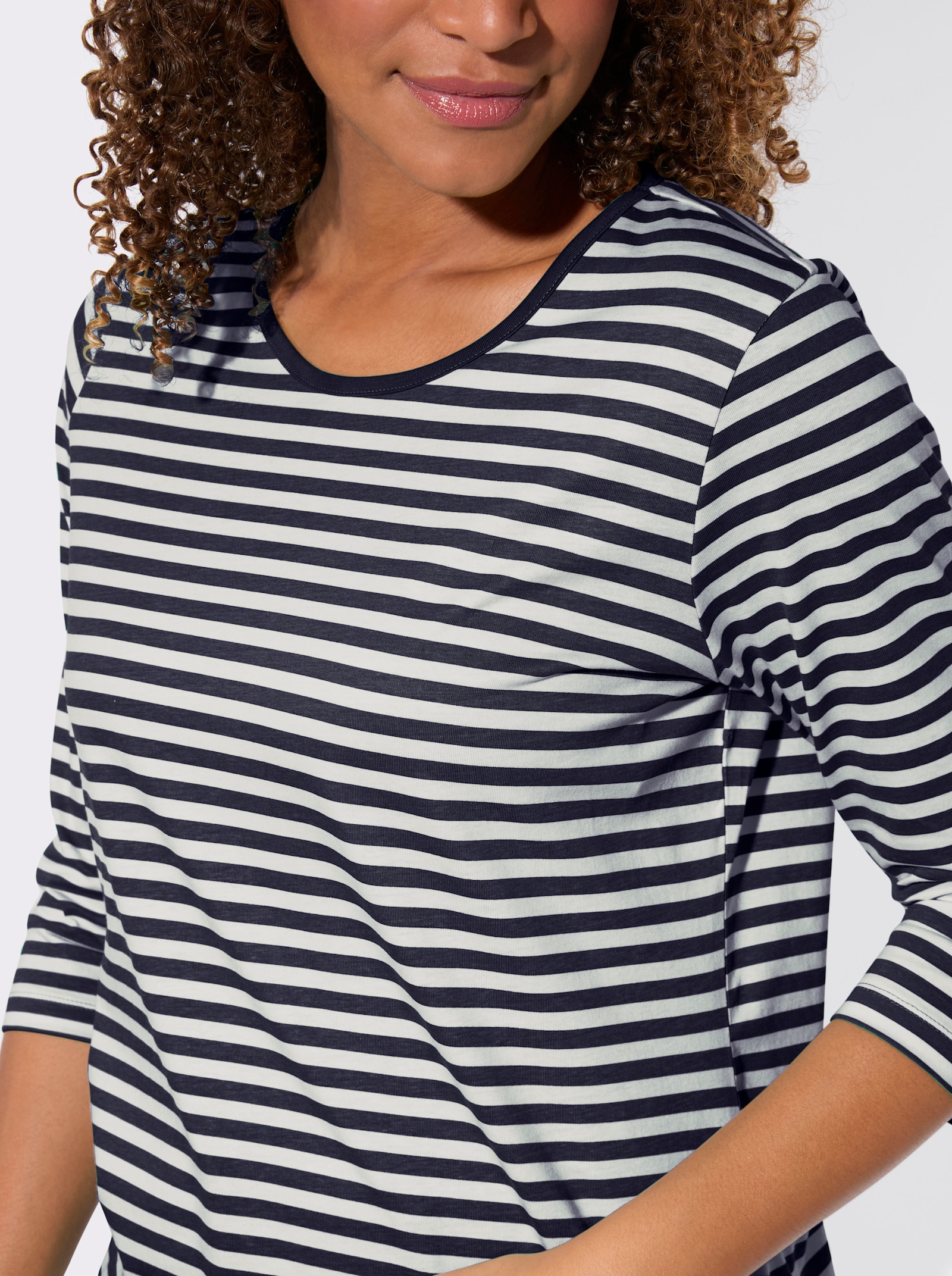 Shirt-Set mit 3/4-Ärmeln - marine