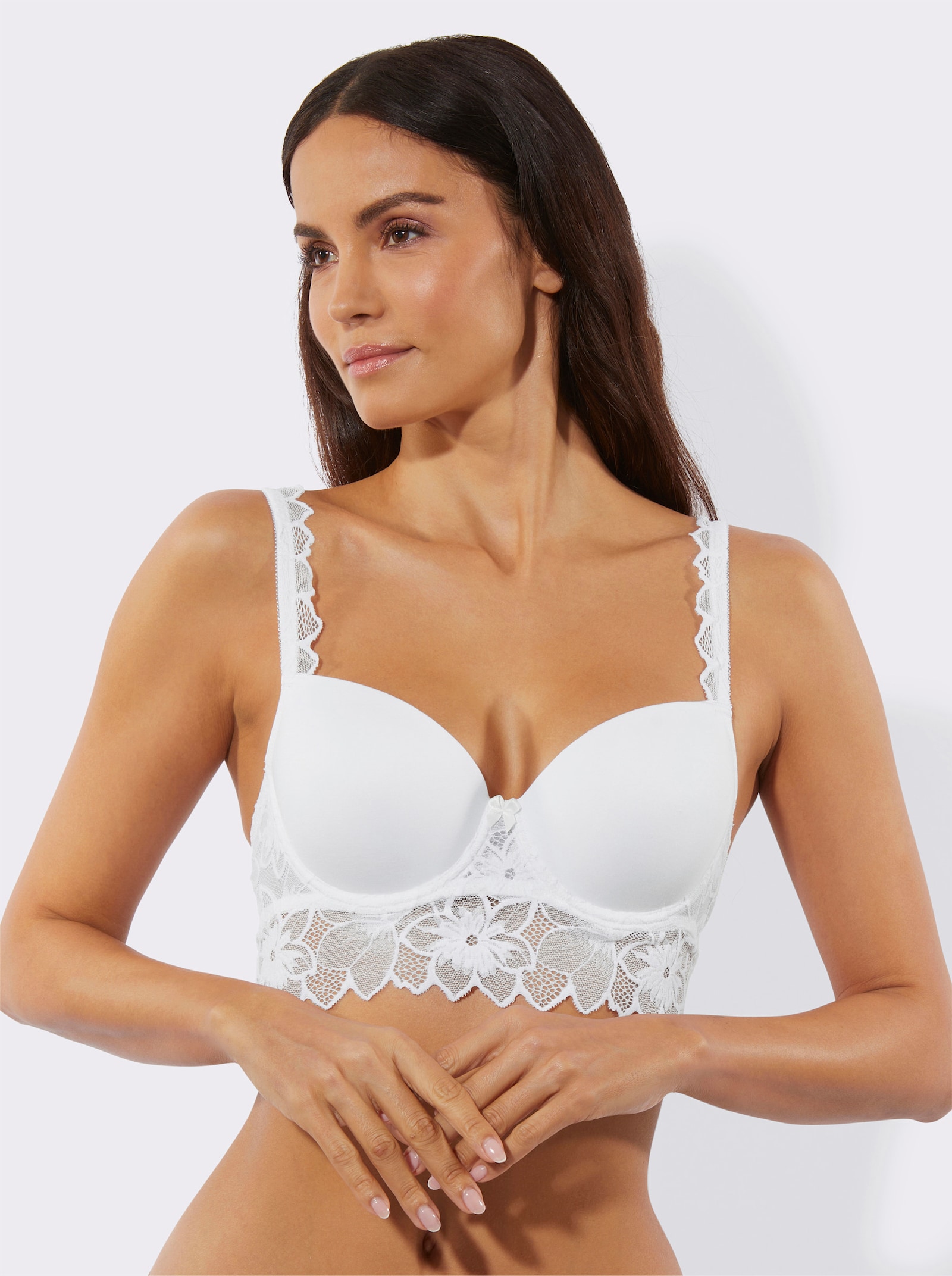 Beha met cups en beugel - wit