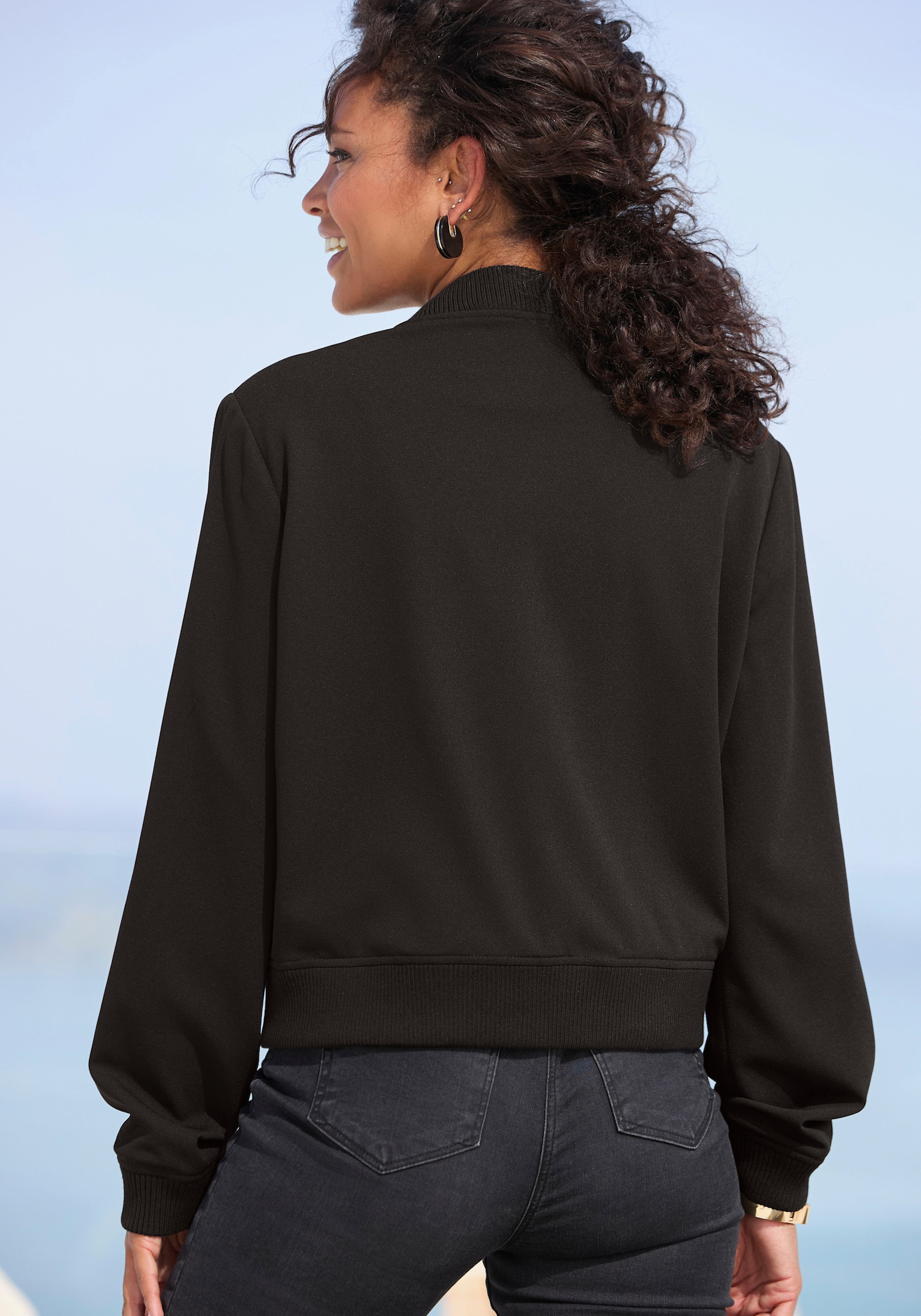 LASCANA Bomberjacke - schwarz