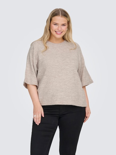 ONLY CARMAKOMA Strickpullover - pumice stone detail:melange