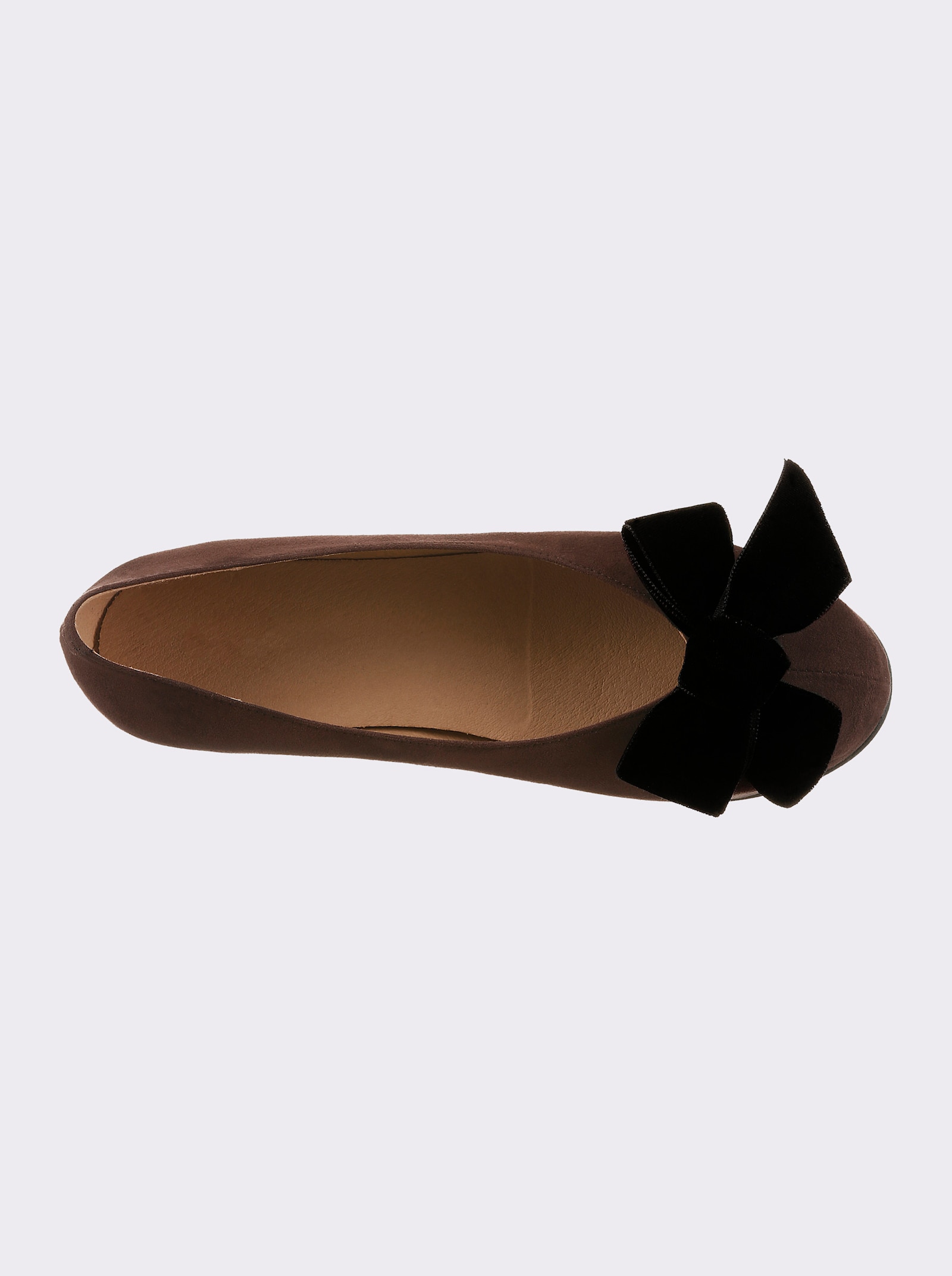 heine ballerina - chocoladebruin/zwart