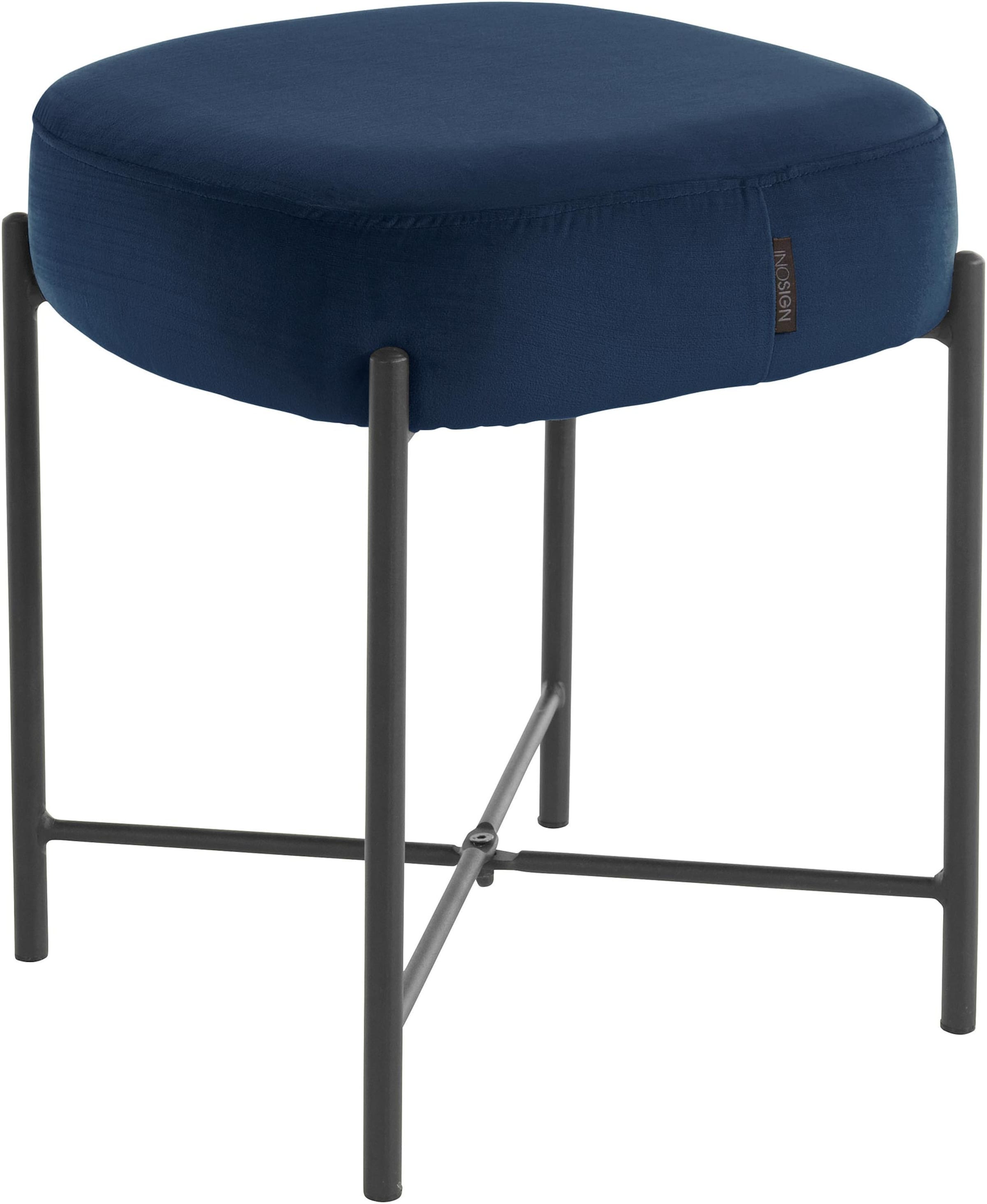 Möbel Bänke & Hocker INOSIGN Sitzhocker in blau/schwarz 