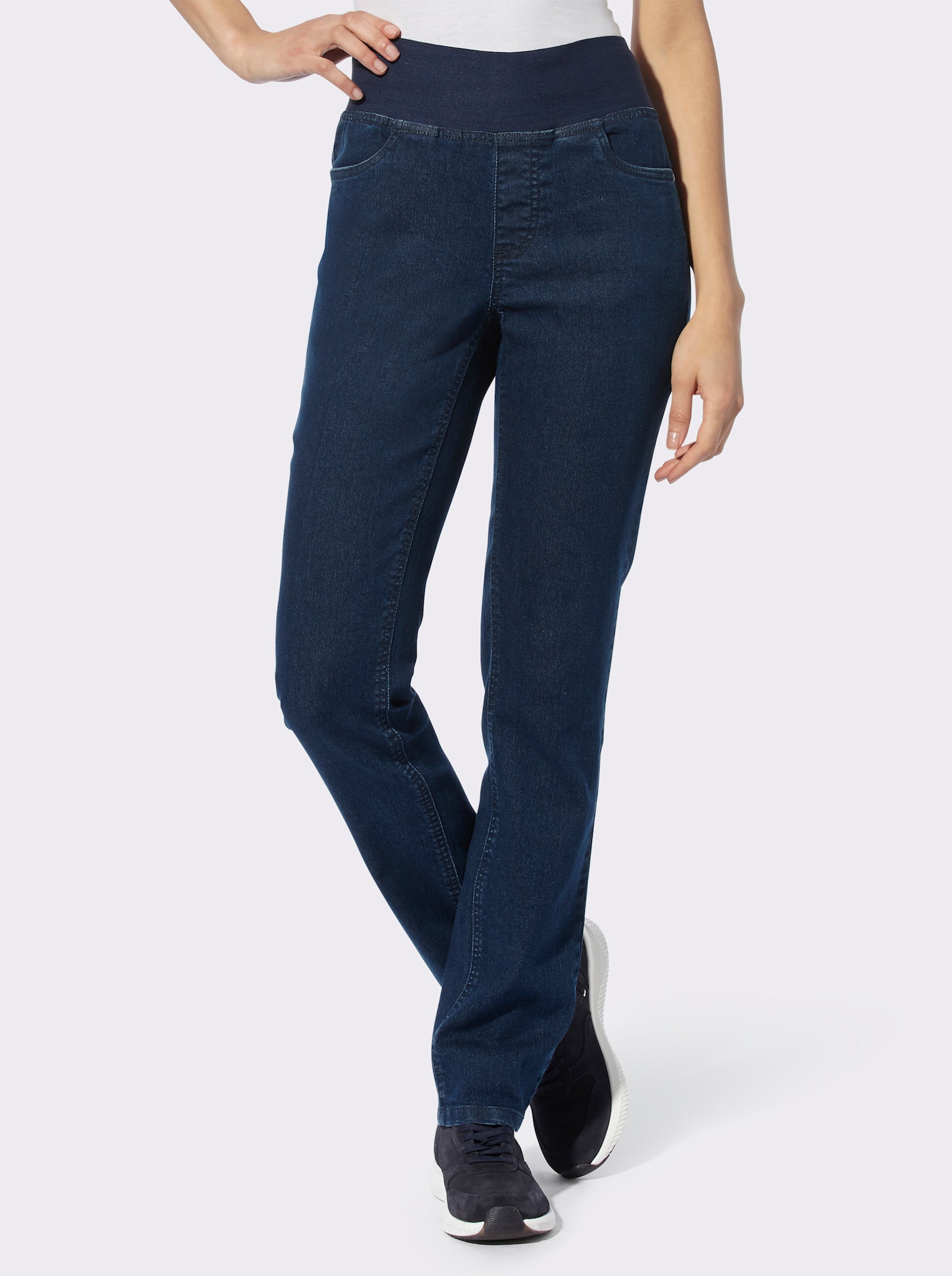 heine Comfortjeans met rechte pijpen - dark-blue