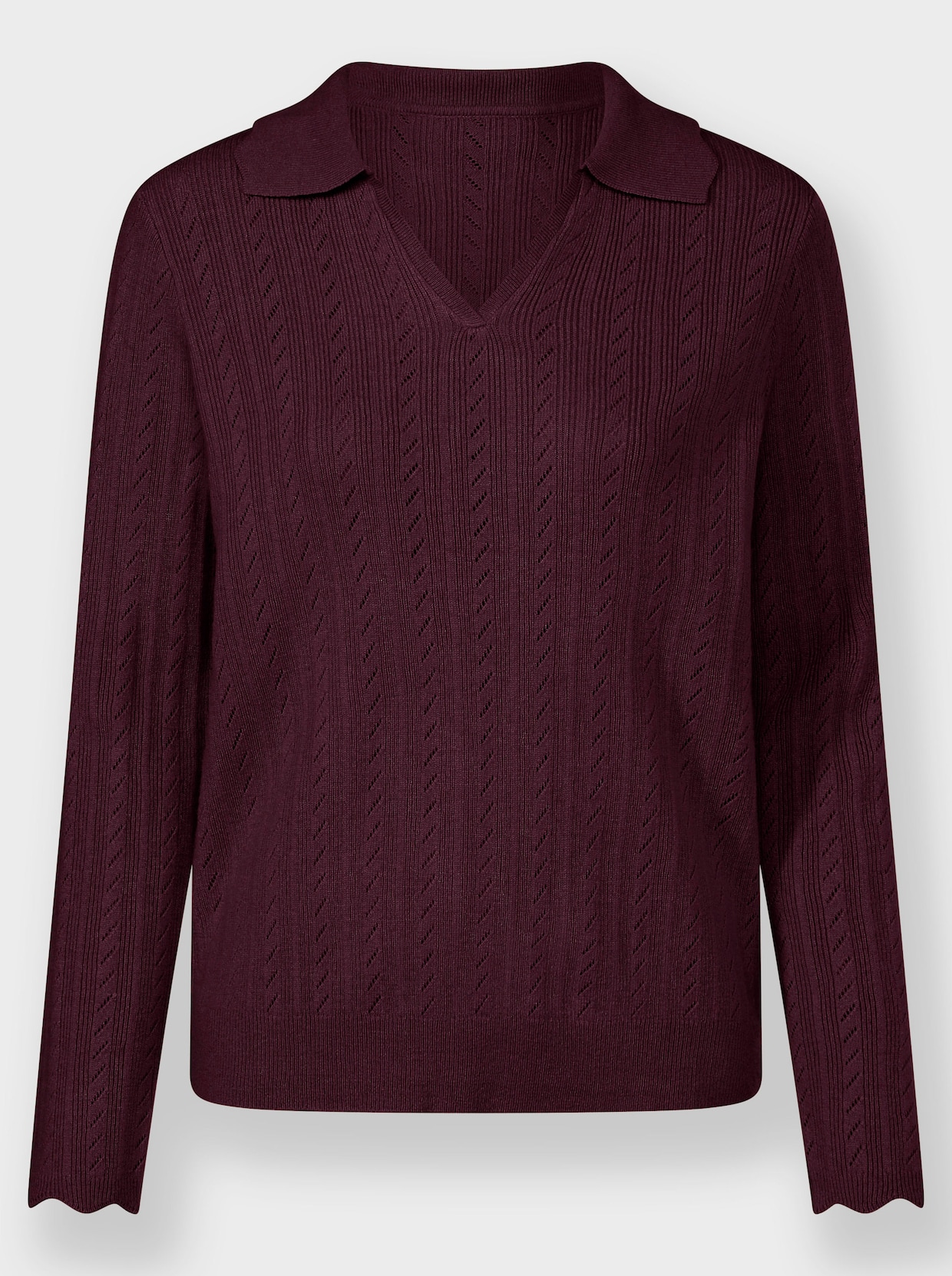 Polopullover - bordeaux