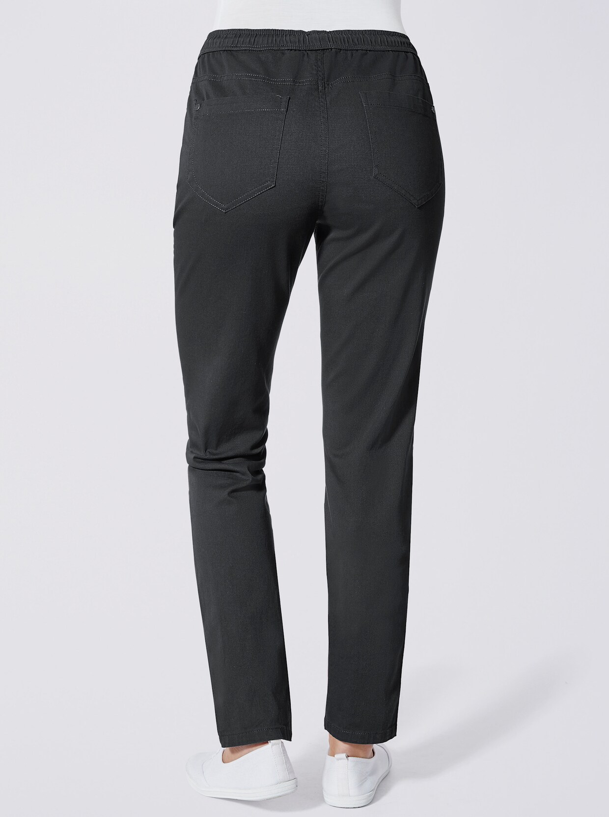 Schlupfjeans - black-denim