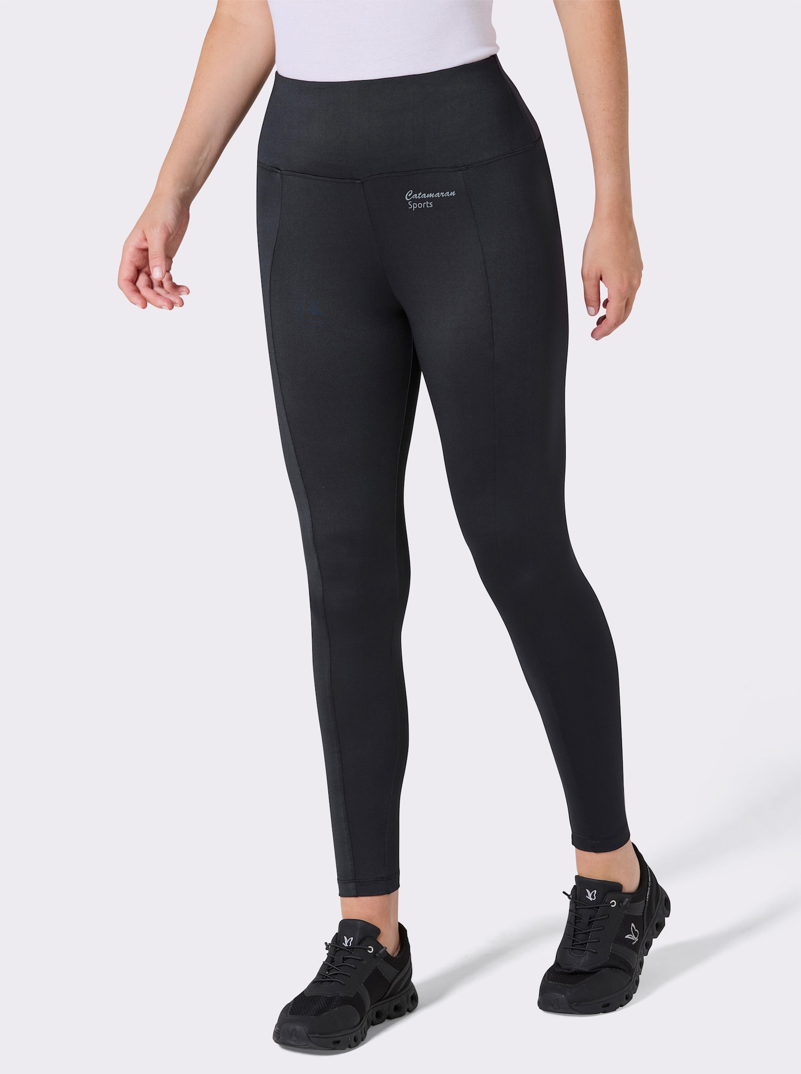 Catamaran Sports Leggings mit breitem Rundum-Dehnbund - schwarz
