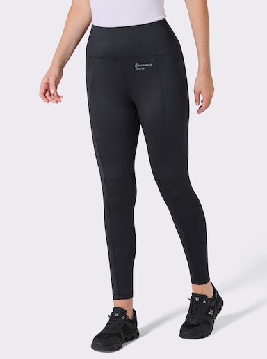 Catamaran Sports Leggings mit breitem Rundum-Dehnbund - schwarz