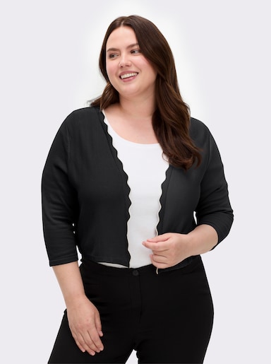 Bolero in Feinstrick-Qualität - schwarz