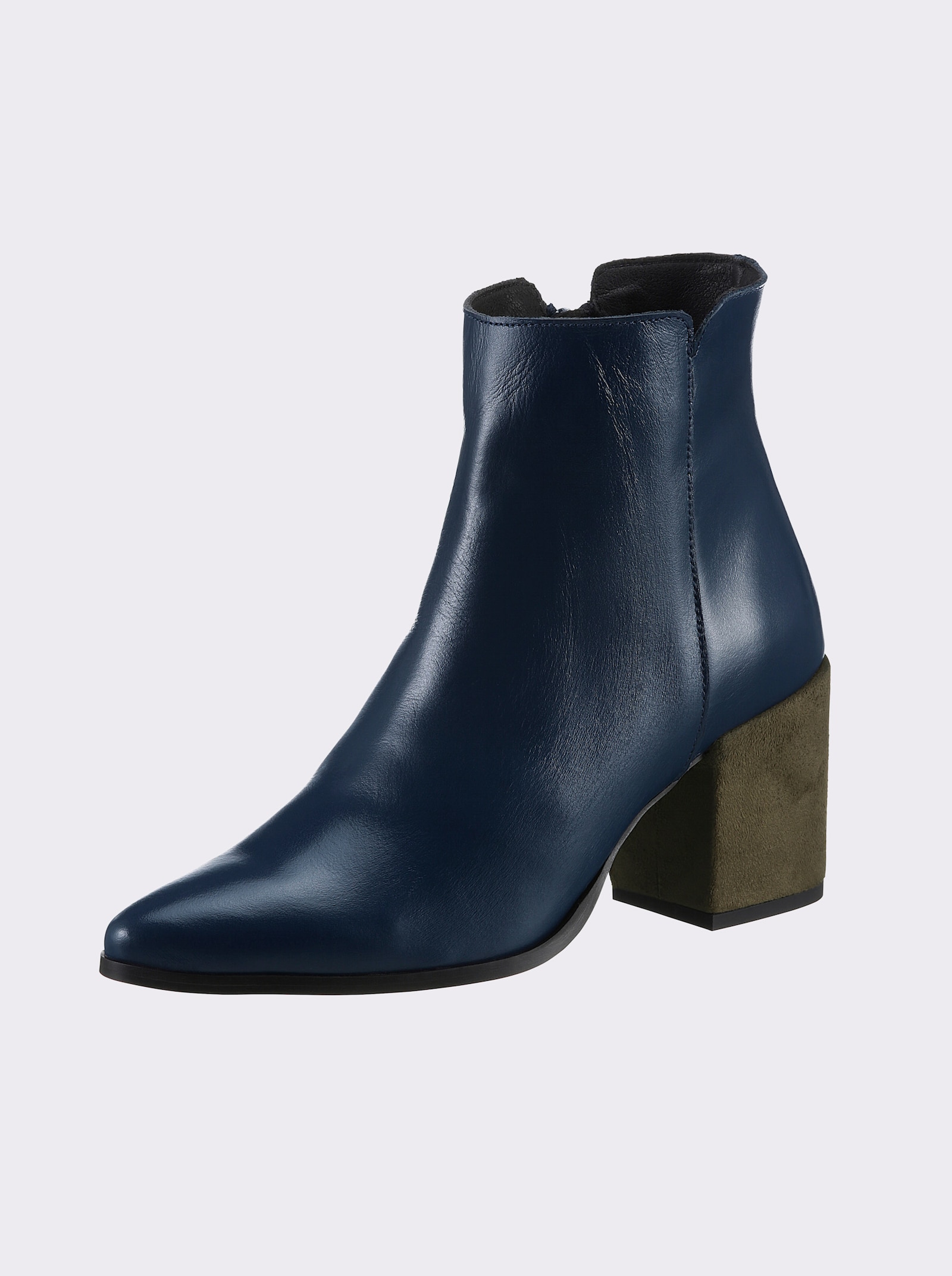 heine Bottines - marine-vert