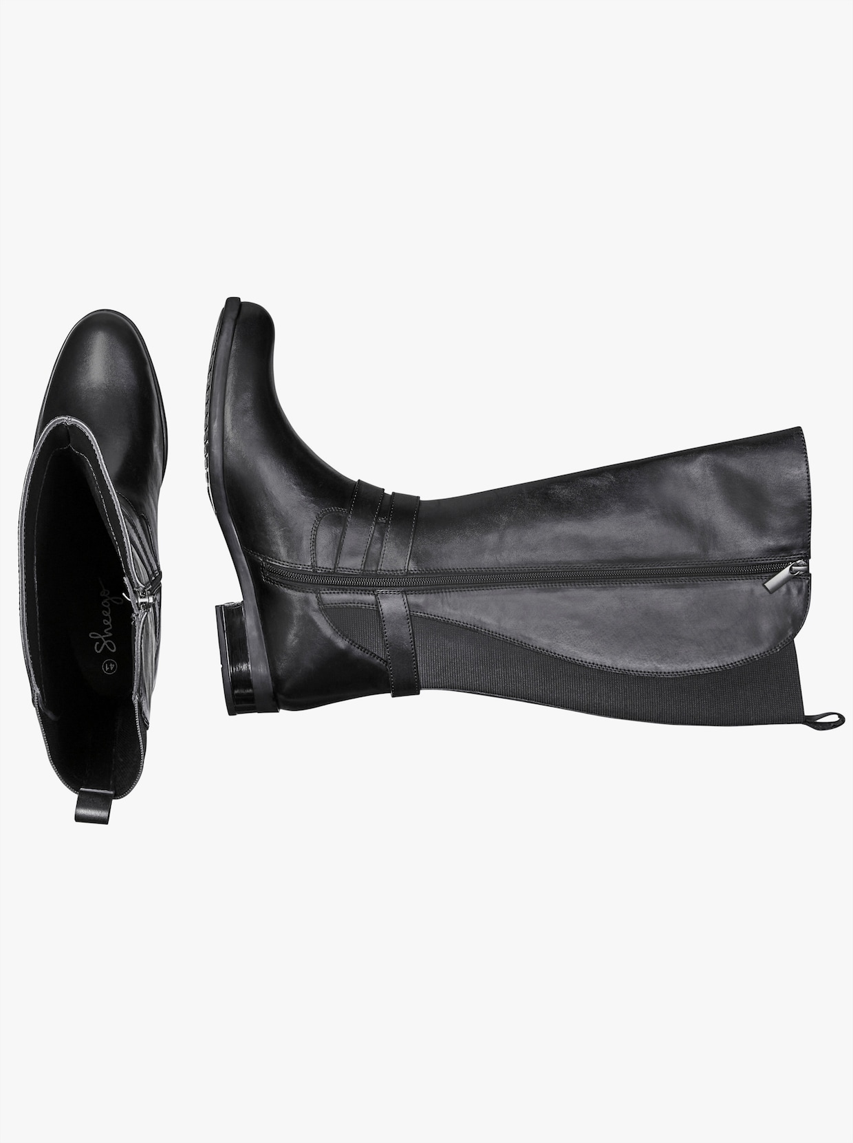 sheego Weitschaftstiefel - schwarz