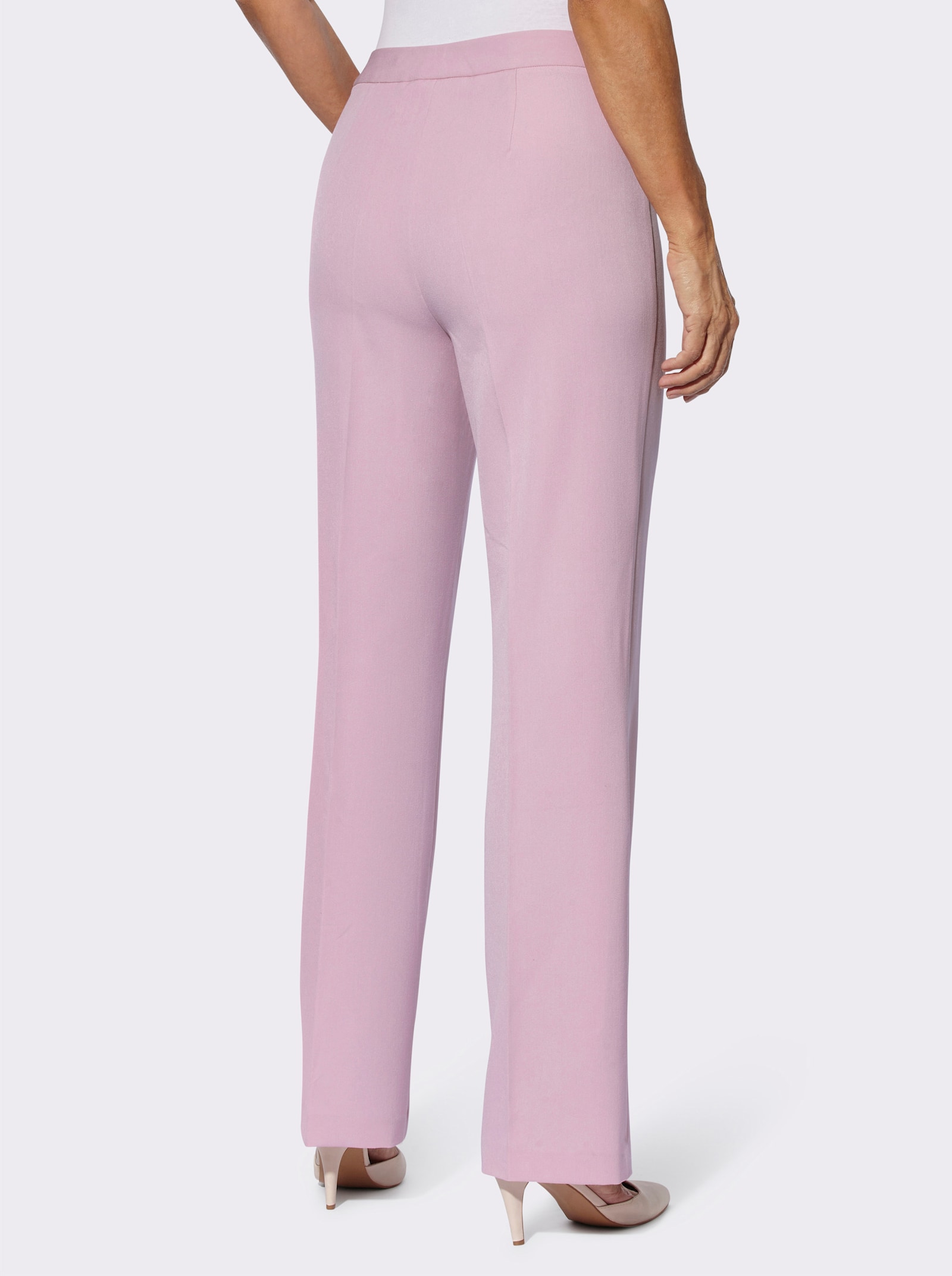 Hose mit weitem Bein - rosé