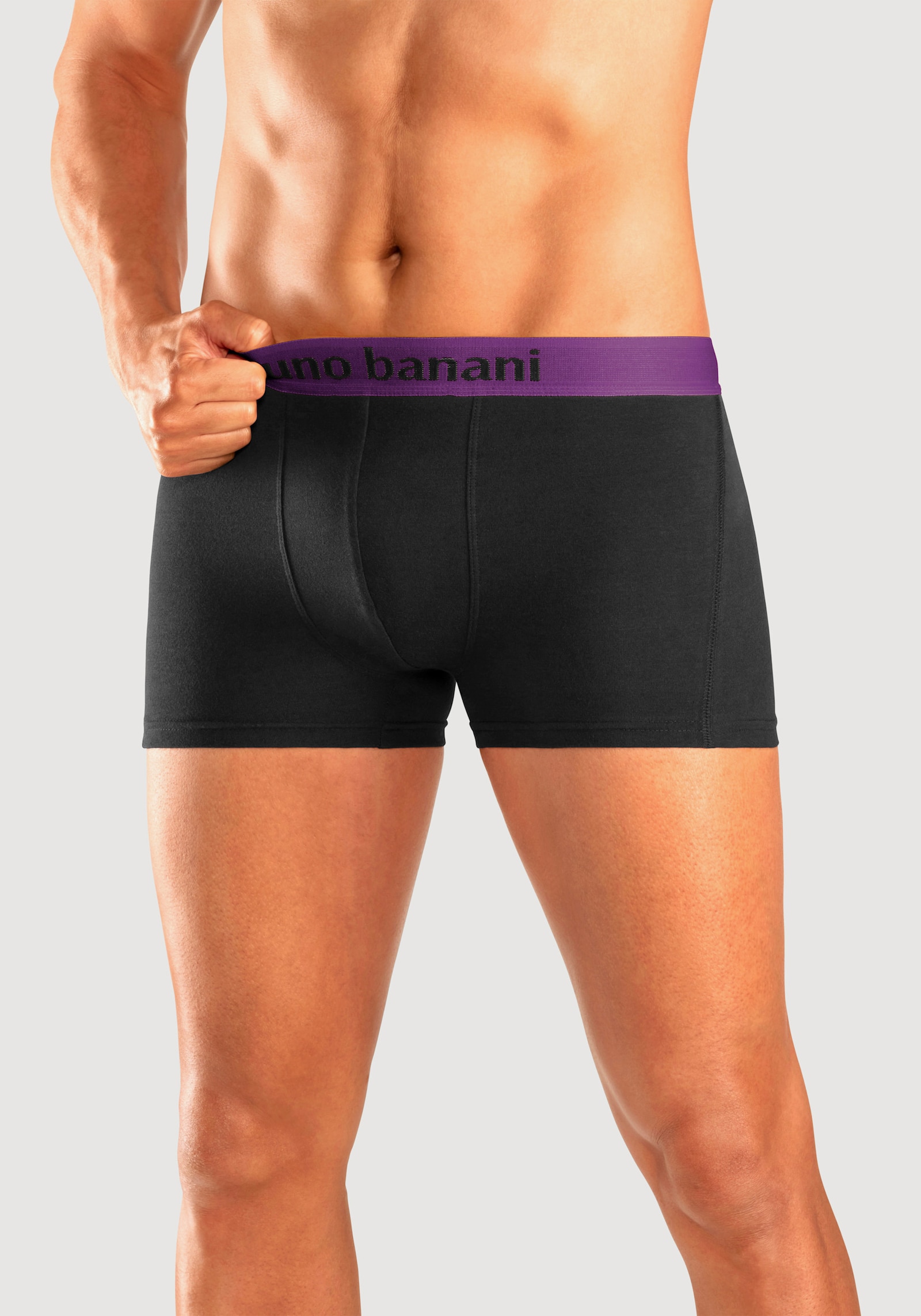 Bruno Banani Boxer - schwarz-orange, schwarz-türkis, schwarz-gelb, schwarz-lila