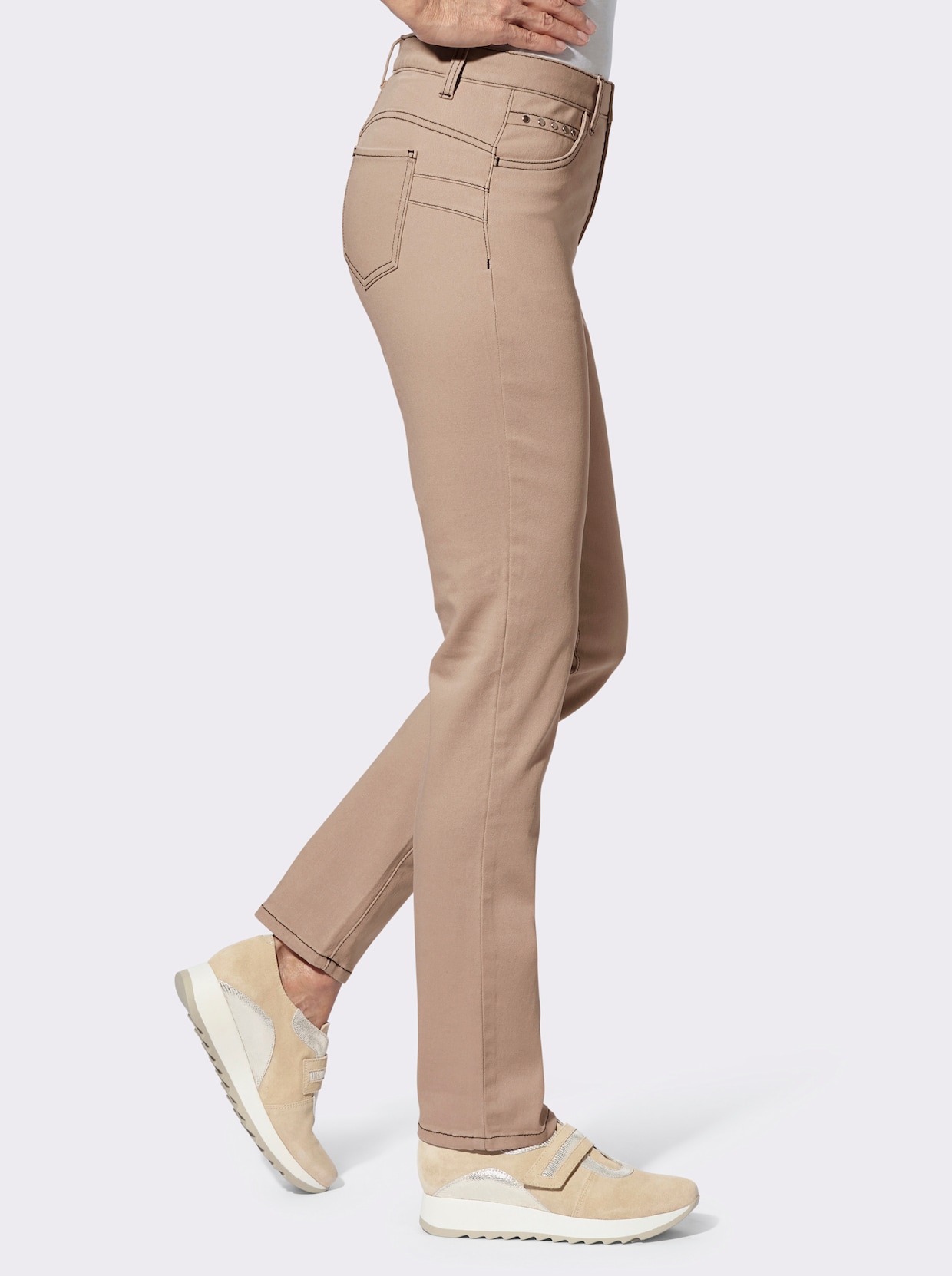 Push-up jeans - beige