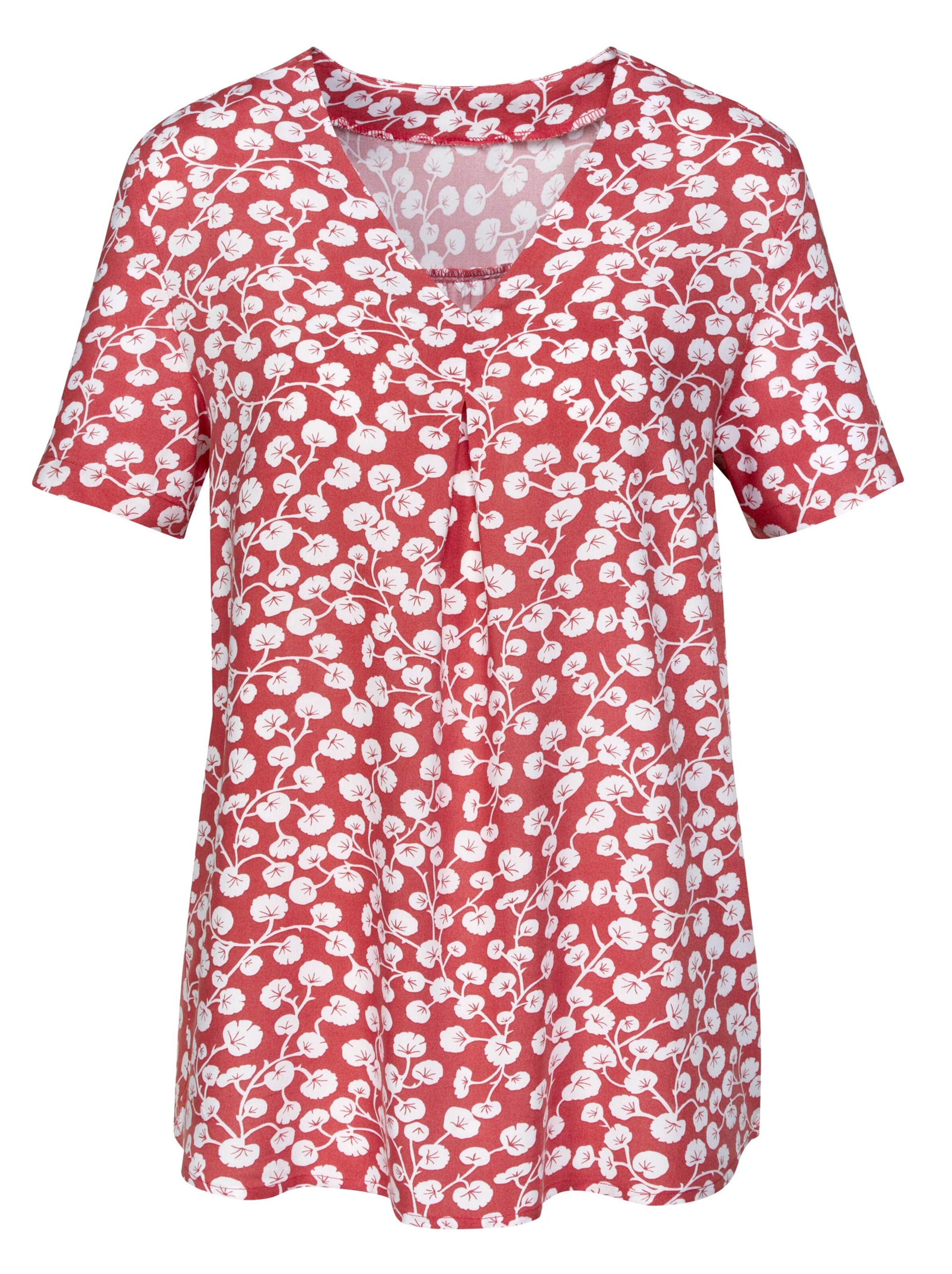 Bluse - lachs-bedruckt