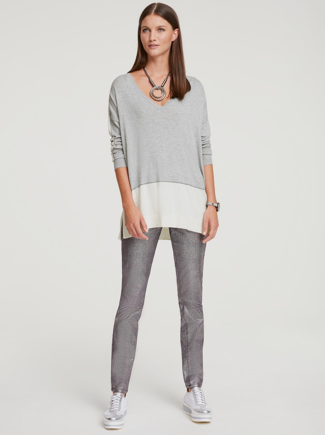 Rick Cardona Pullover - grau-melange