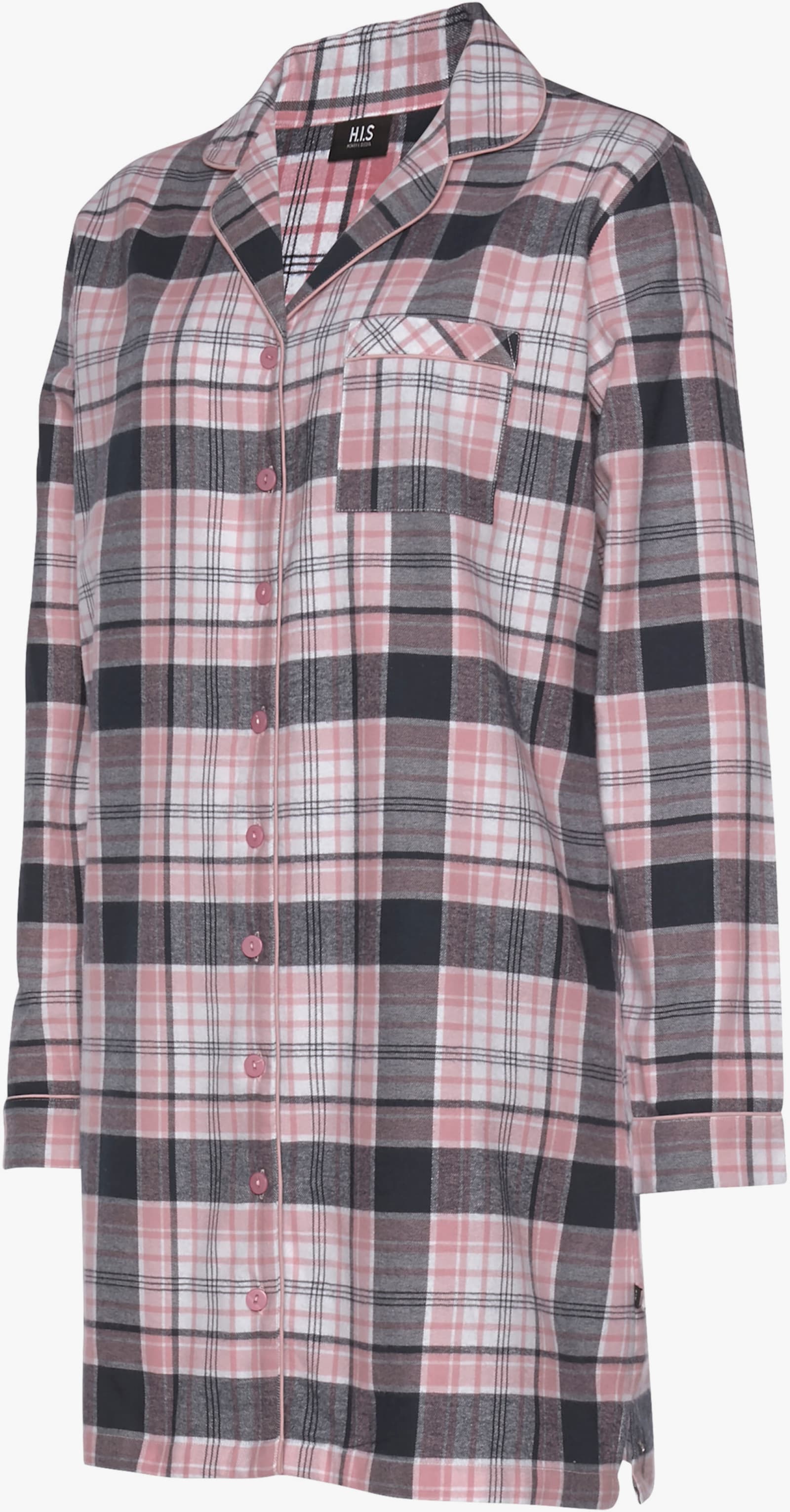 H.I.S Nachthemd - rosa-kariert