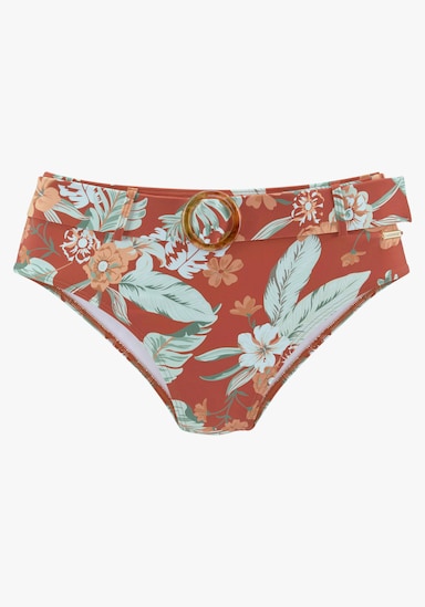 Sunseeker Highwaist bikinibroekje - roestrood bedrukt