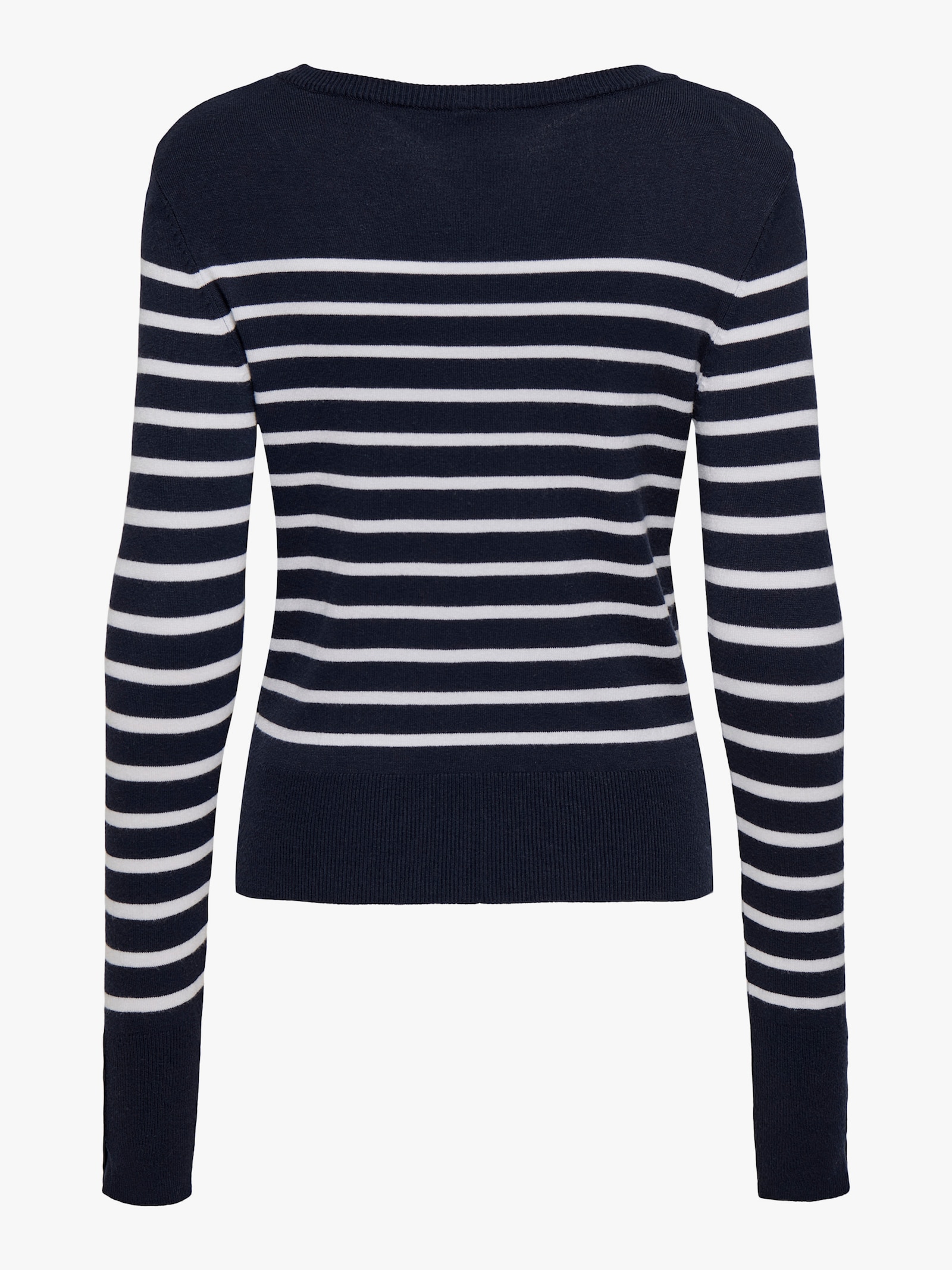ONLY CARMAKOMA Strickpullover - navy blazer stripes:bright white/gold button