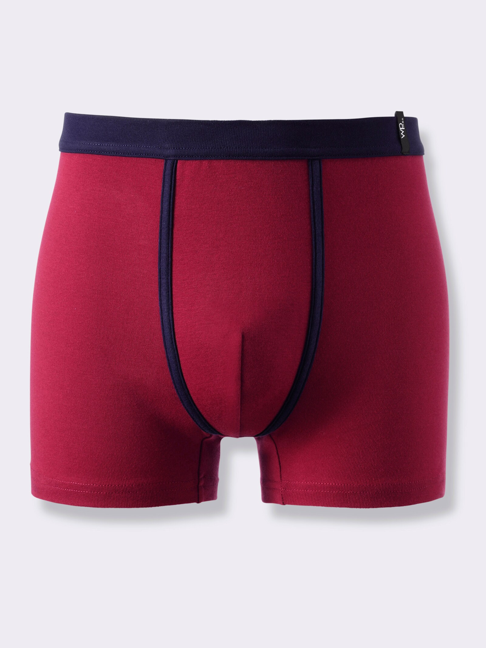 wäschepur men Hose kurz - marine + dunkelrot