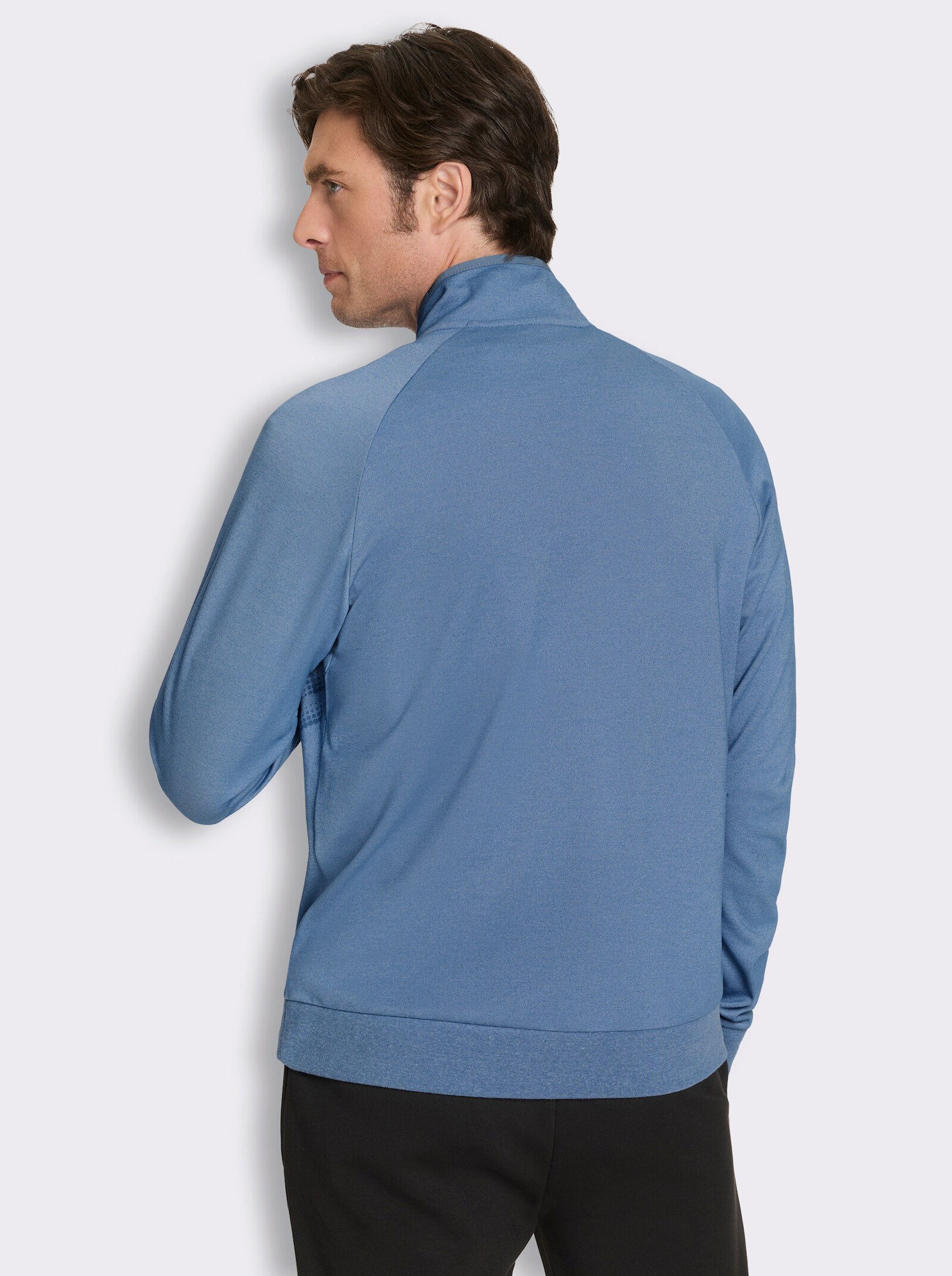 Catamaran Sports Sweatjacke mit Bündchenabschluss - mittelblau-meliert