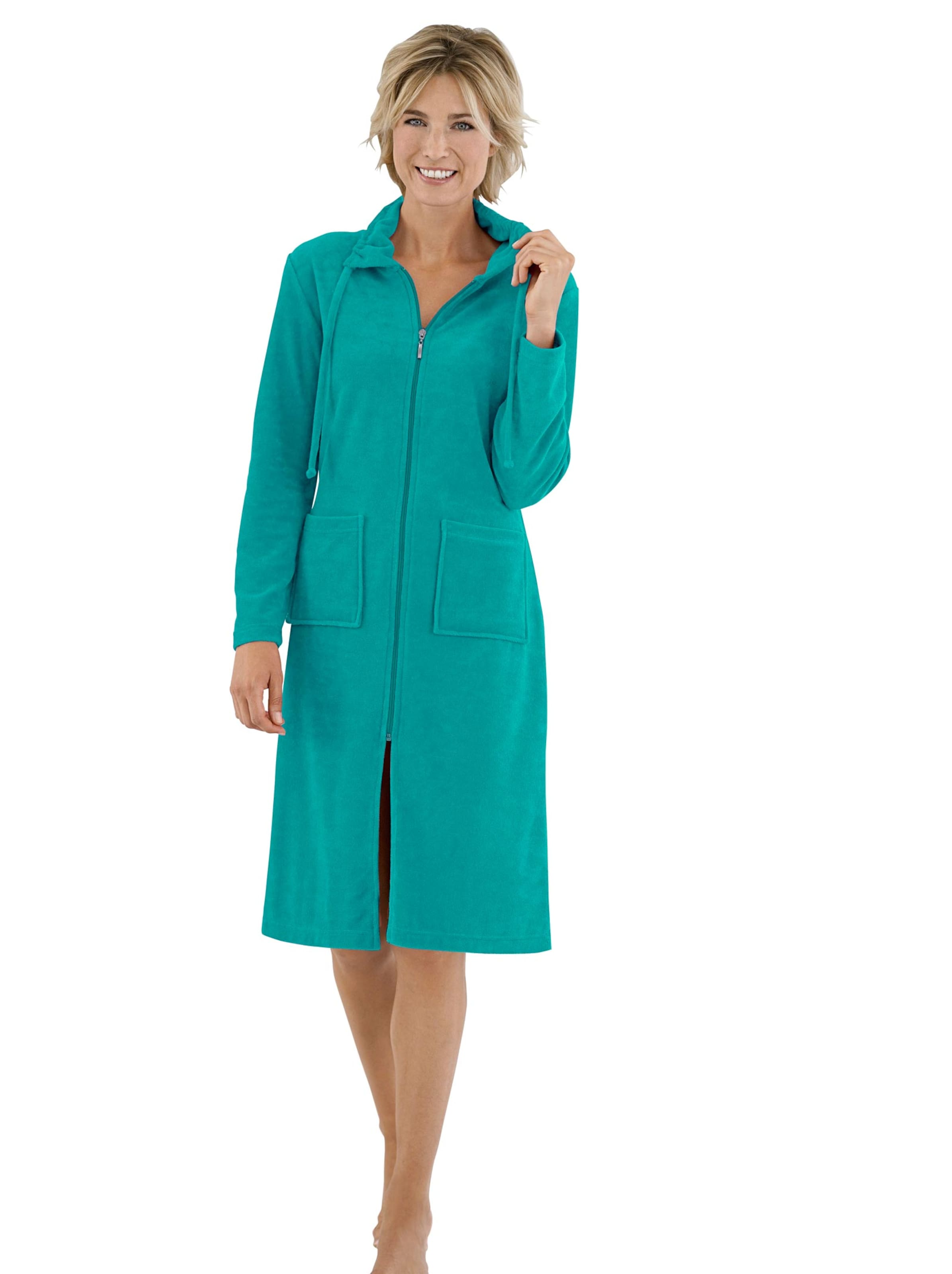 Bademantel - smaragdgrün