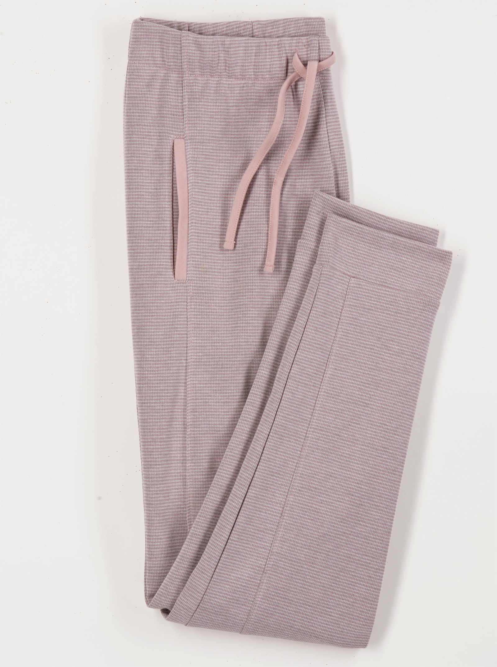 Jerseyhose in Melange-Optik - malve-ecru-meliert