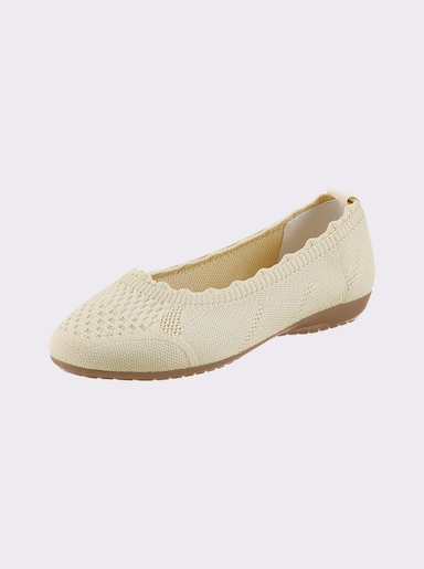 airsoft modern+ Slipper aus weichem Textil - beige