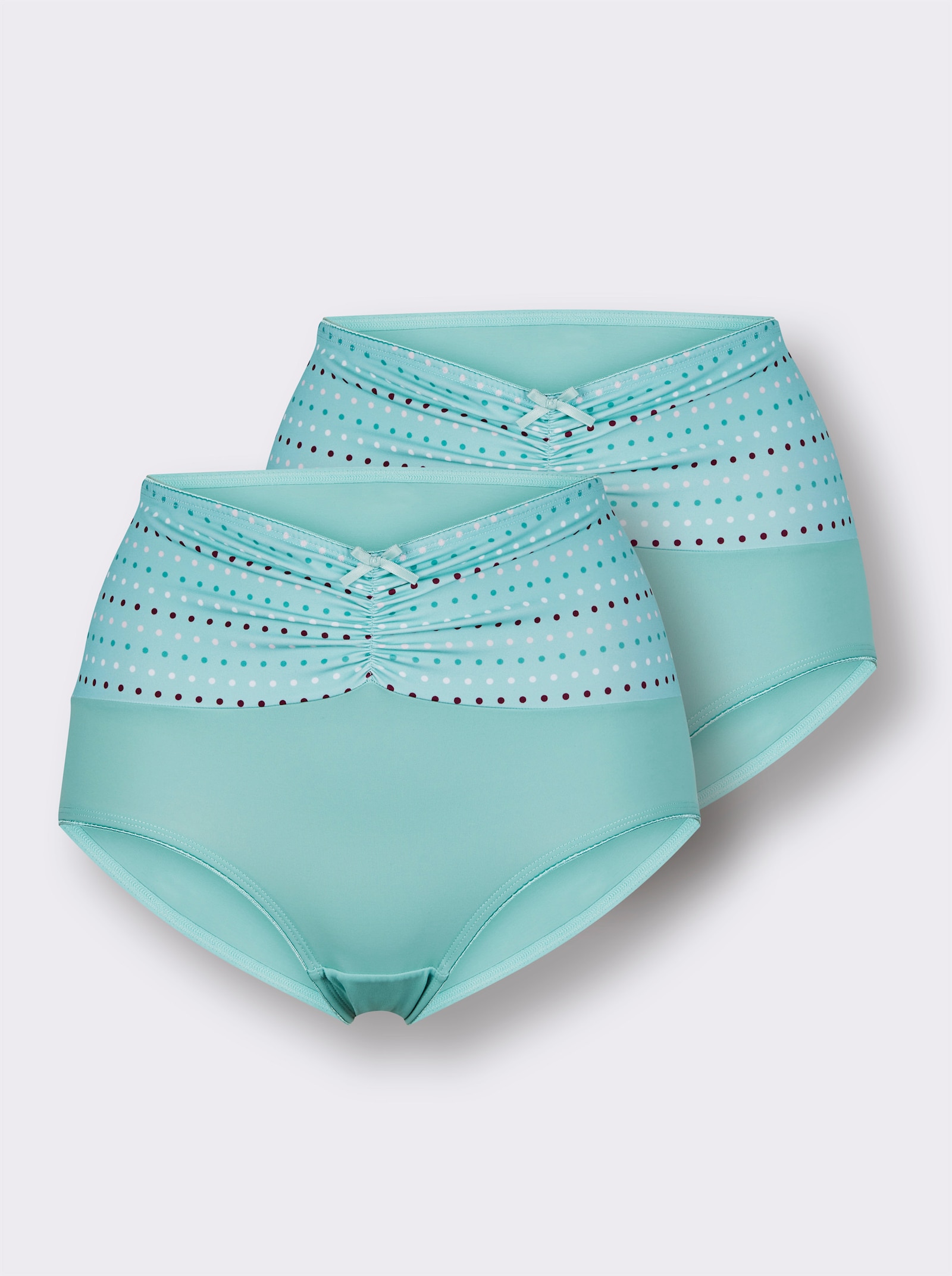 wäschepur Hipster mit Pünktchen-Print - mint-bedruckt