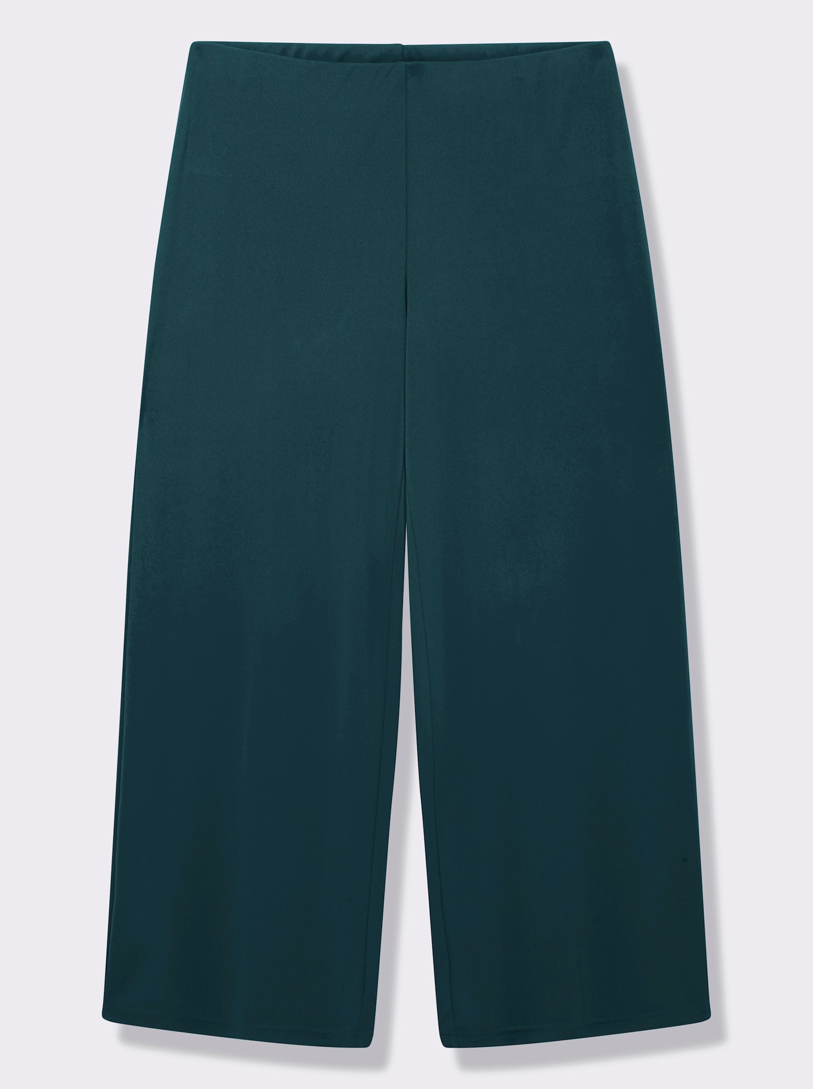 Palazzohose mit Elastik-Bund - petrol