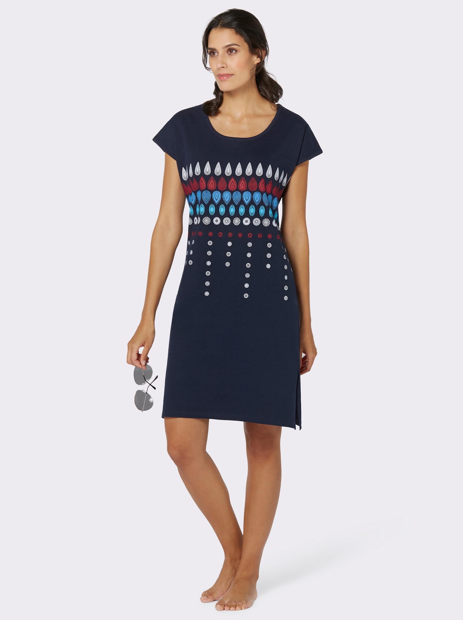 Top Ten Sommerkleid im Doppelpack - marine + rot