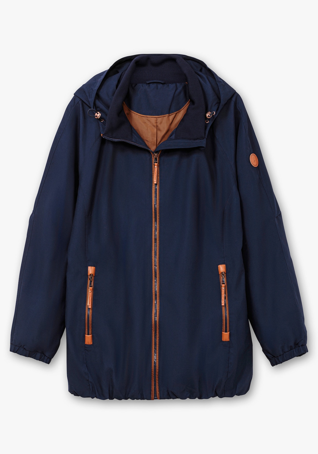 Übergangsjacke in Microfaser-Qualität - marine