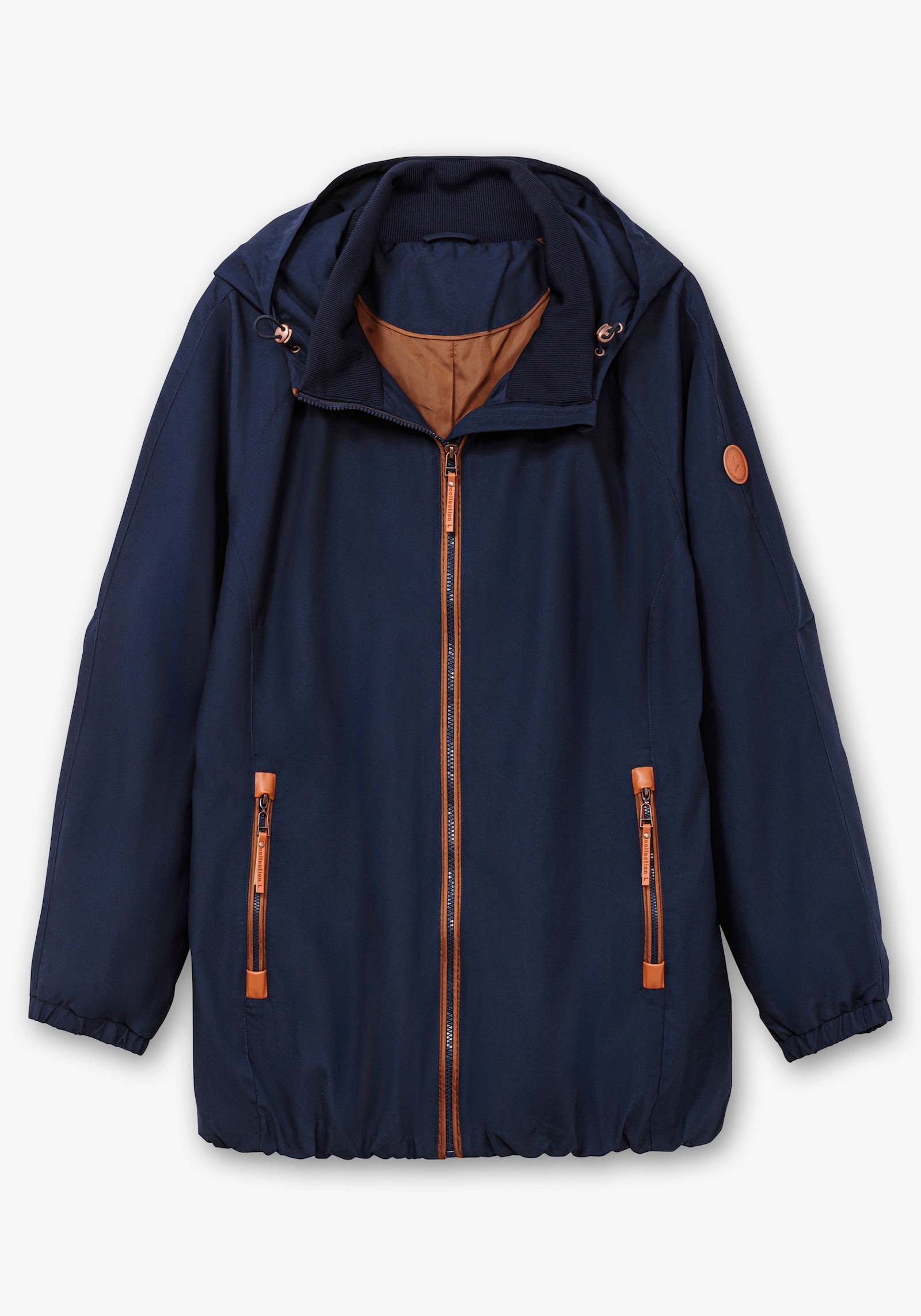 Übergangsjacke in Microfaser-Qualität - marine