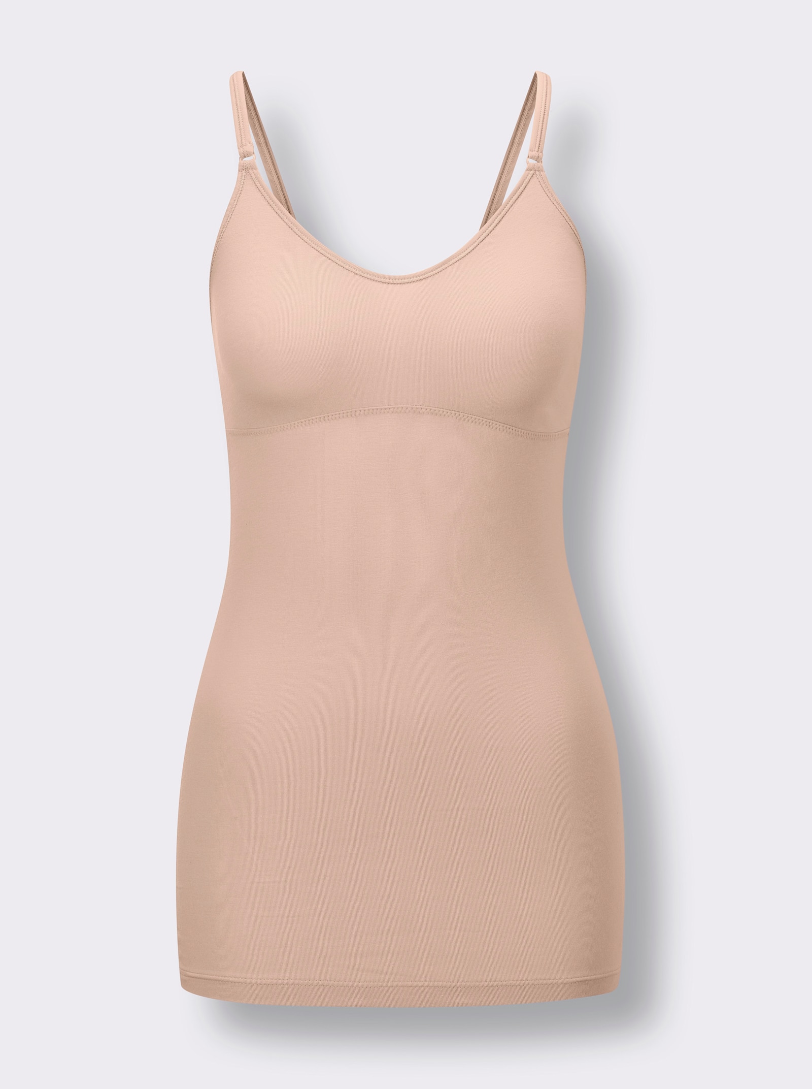 wäschepur BH-linne med dubbelt formpressade kupor - kamel