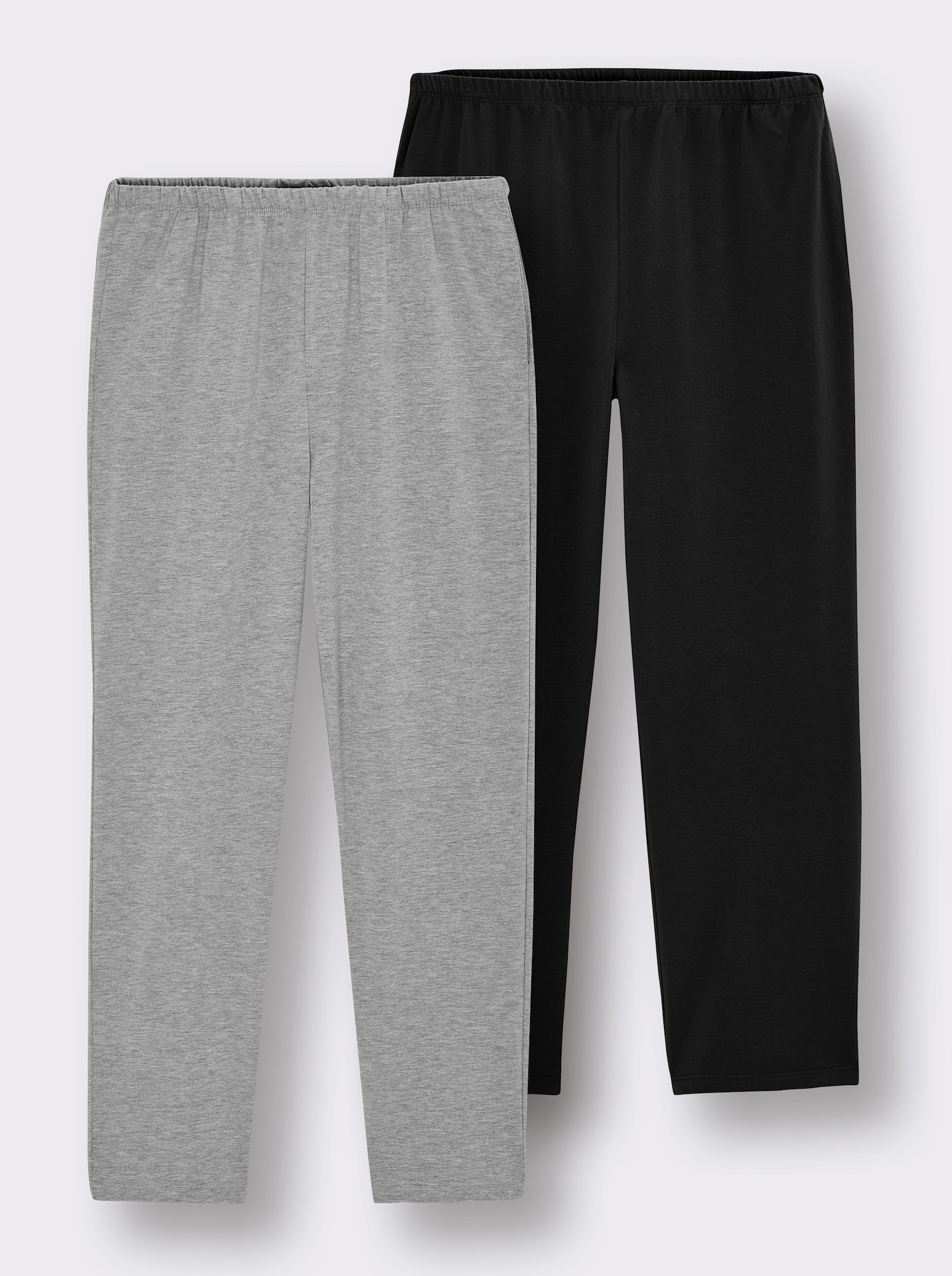 feel good Hosen - schwarz + grau-meliert