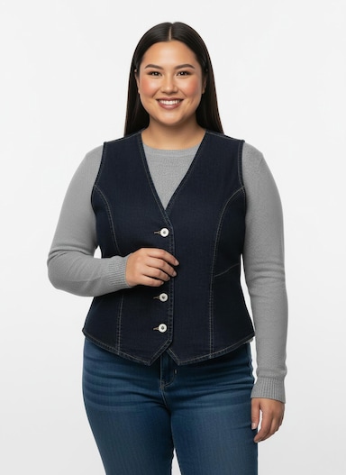 Jeansweste - dark blue