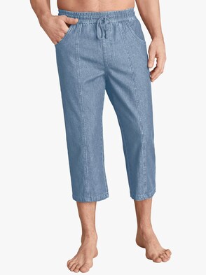 3/4-Hose - blue-bleached